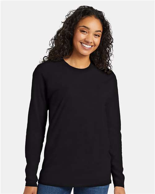 Custom Embroidered - Hanes - Perfect-T Long Sleeve T-Shirt - 498L