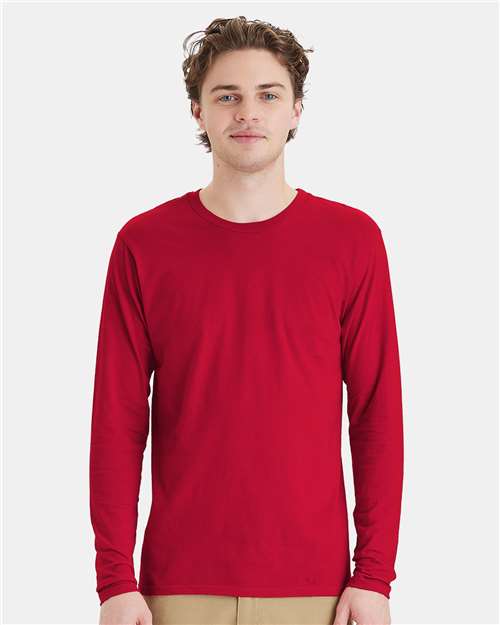 Custom Embroidered - Hanes - Perfect-T Long Sleeve T-Shirt - 498L