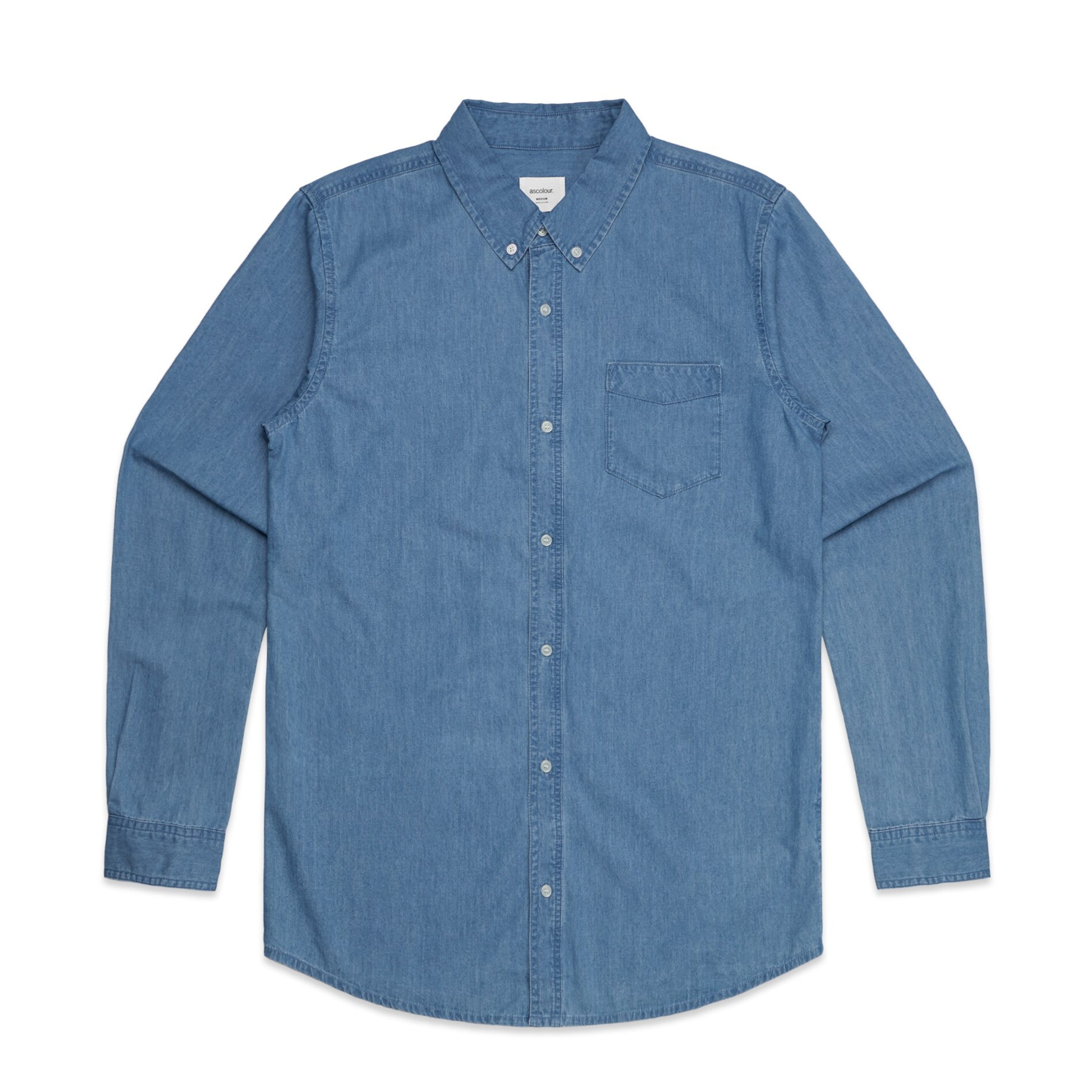 MENS BLUE DENIM SHIRT - 5409