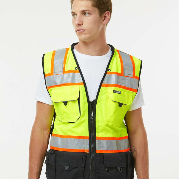 Custom Embroidery - Kishigo - Premium Black Series® Surveyors Vest - S