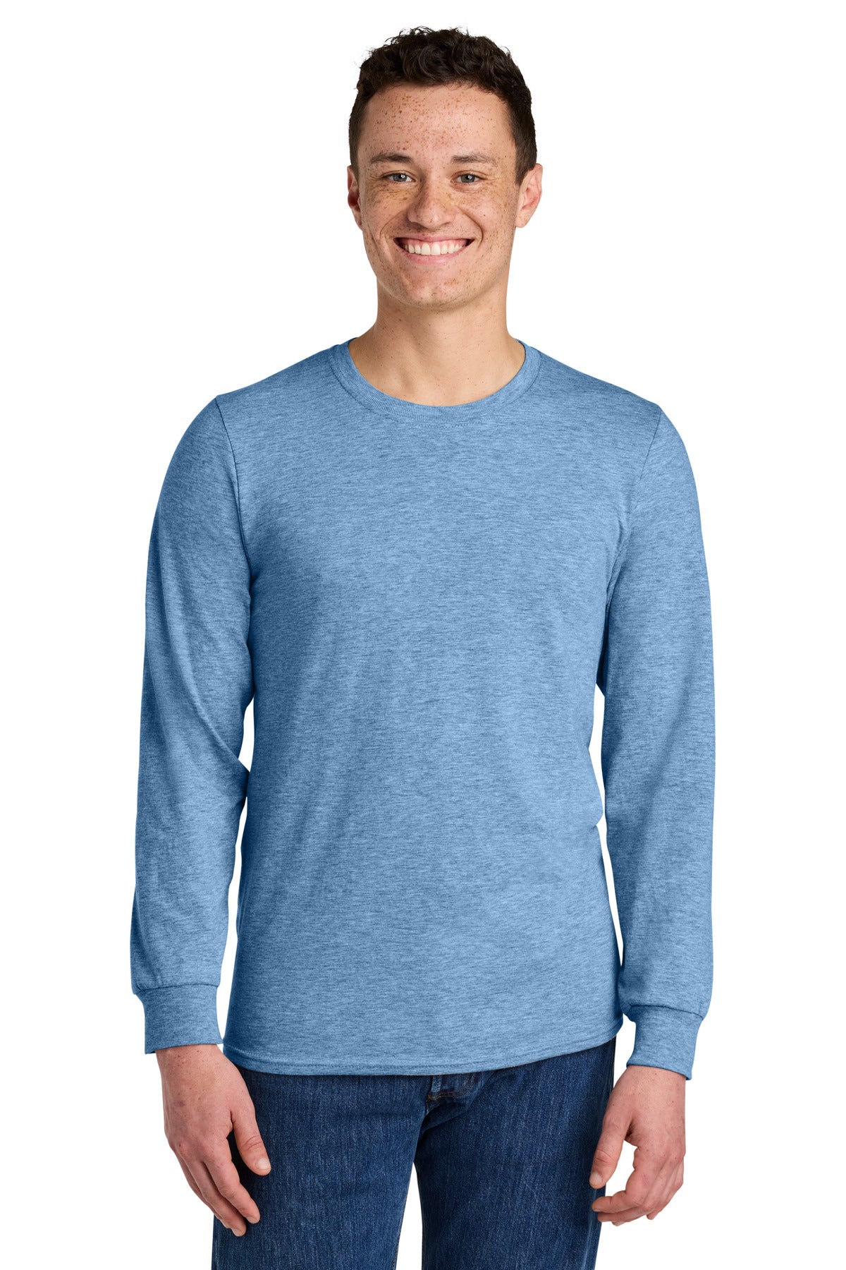 Custom Embroidered or DTF Printed - Jerzees® Premium Blend Ring Spun Long Sleeve T-Shirt 560LS