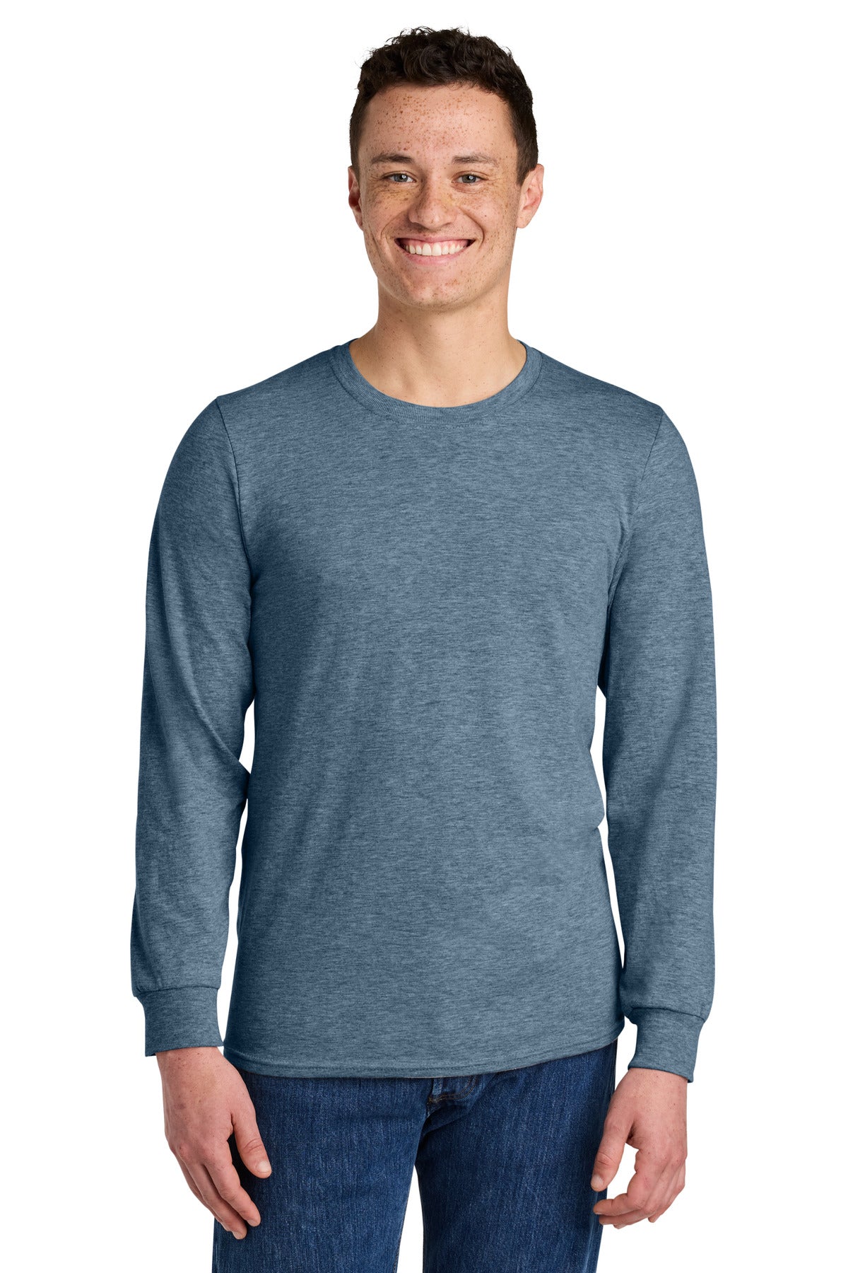 Custom Embroidered or DTF Printed - Jerzees® Premium Blend Ring Spun Long Sleeve T-Shirt 560LS