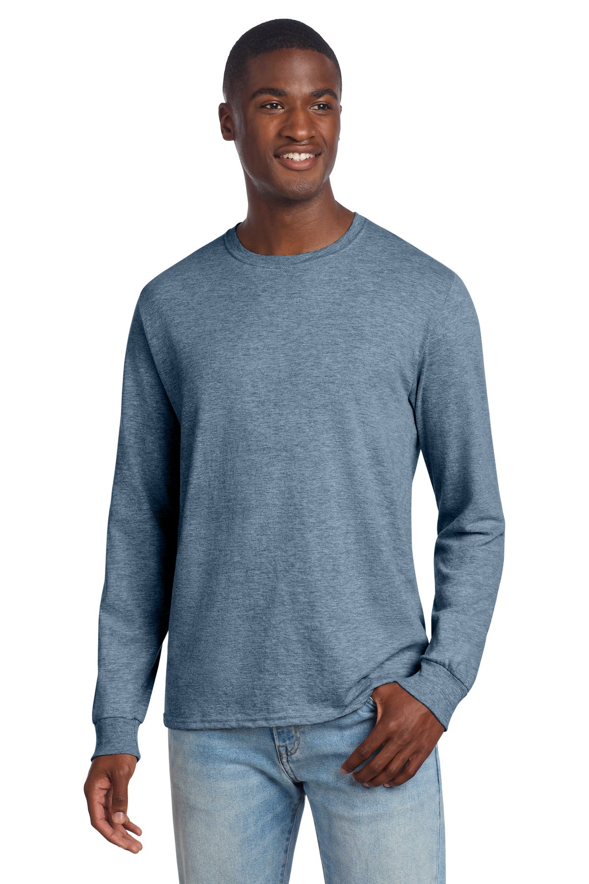 Custom Embroidery or DTF Print - Jerzees ®  Premium Blend Ring Spun Long Sleeve T-Shirt 560LS