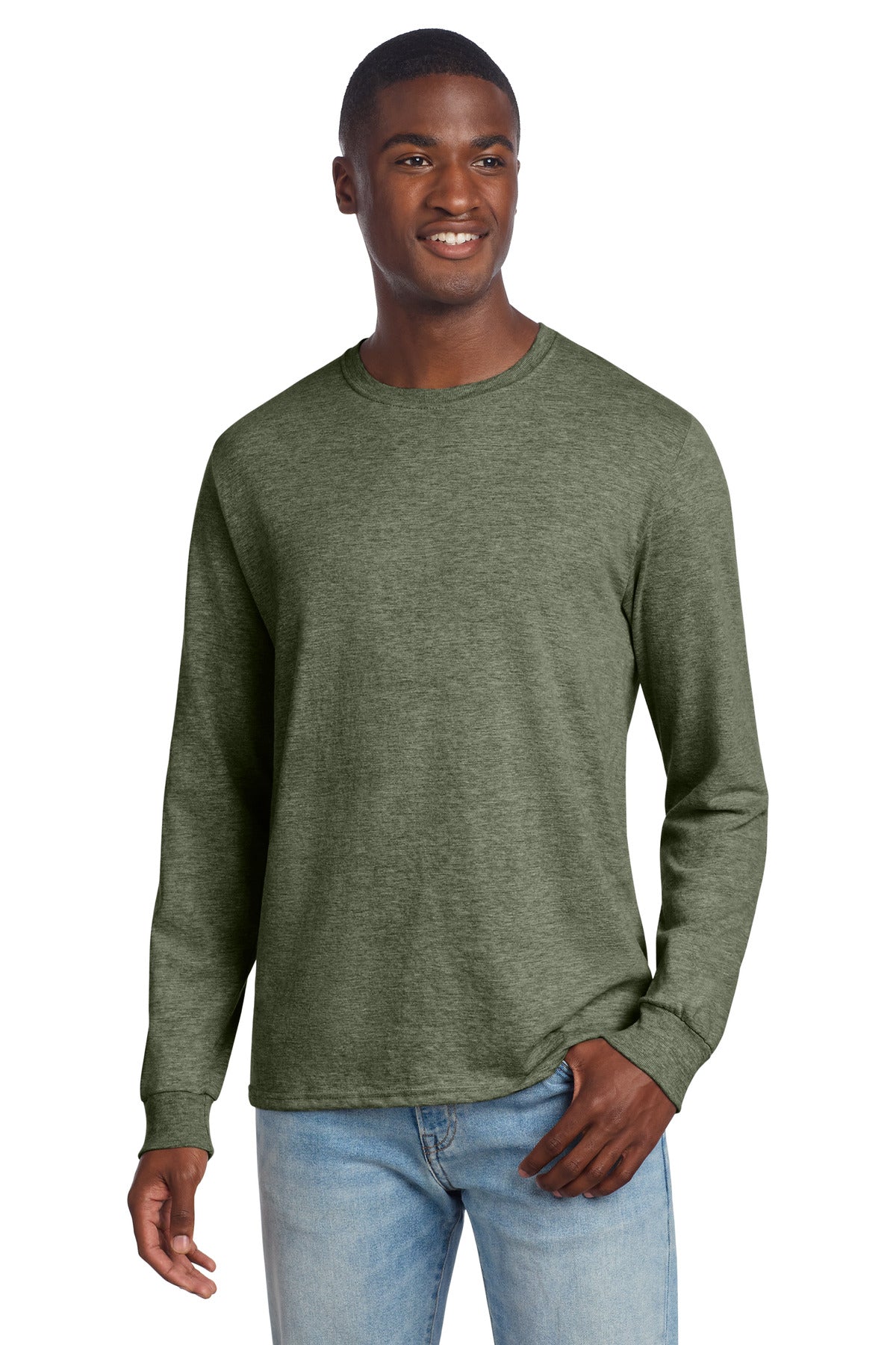 Custom Embroidery or DTF Print - Jerzees ®  Premium Blend Ring Spun Long Sleeve T-Shirt 560LS