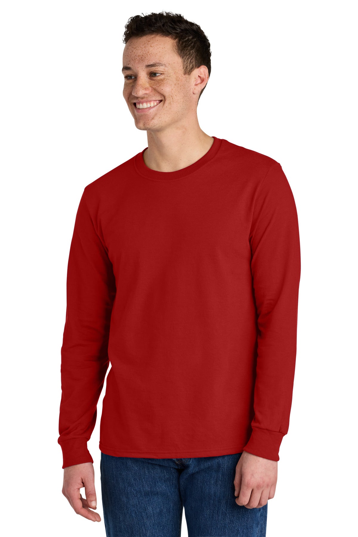 Custom Embroidered or DTF Printed - Jerzees® Premium Blend Ring Spun Long Sleeve T-Shirt 560LS