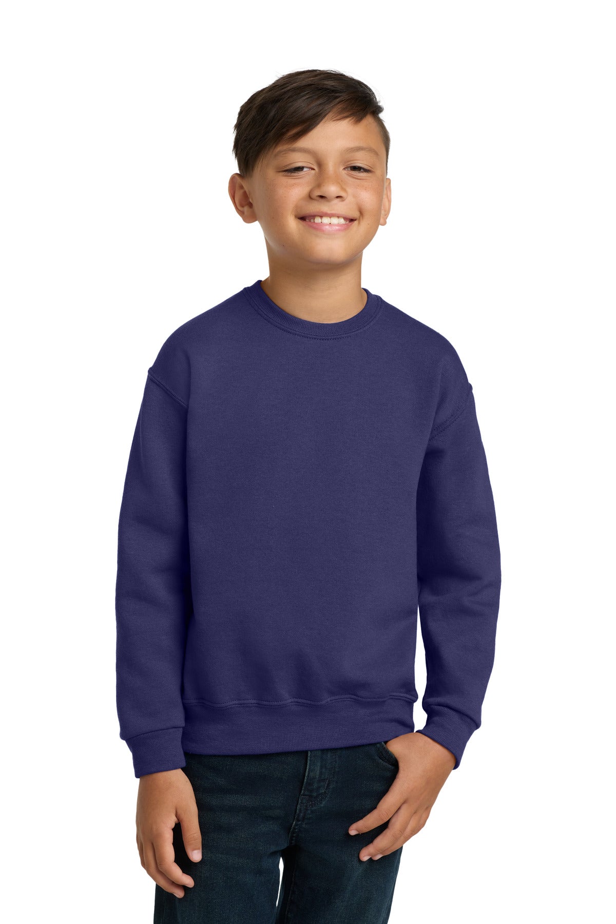 Custom Embroidery or DTF Print - Jerzees ®  - Youth NuBlend ®  Crewneck Sweatshirt.  562B