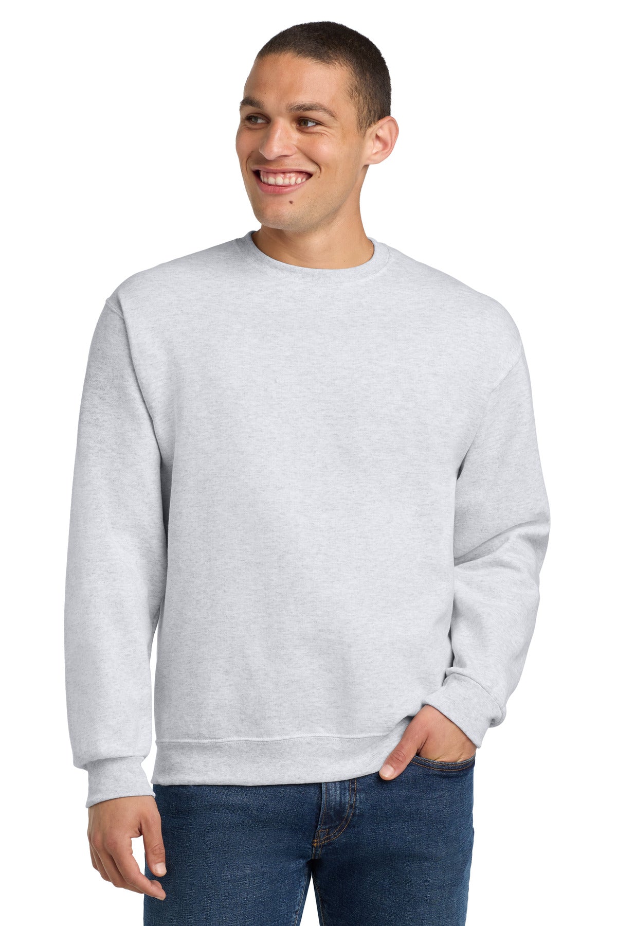 Custom Embroidery or DTF Print - Jerzees ®  - NuBlend ®  Crewneck Sweatshirt.  562M