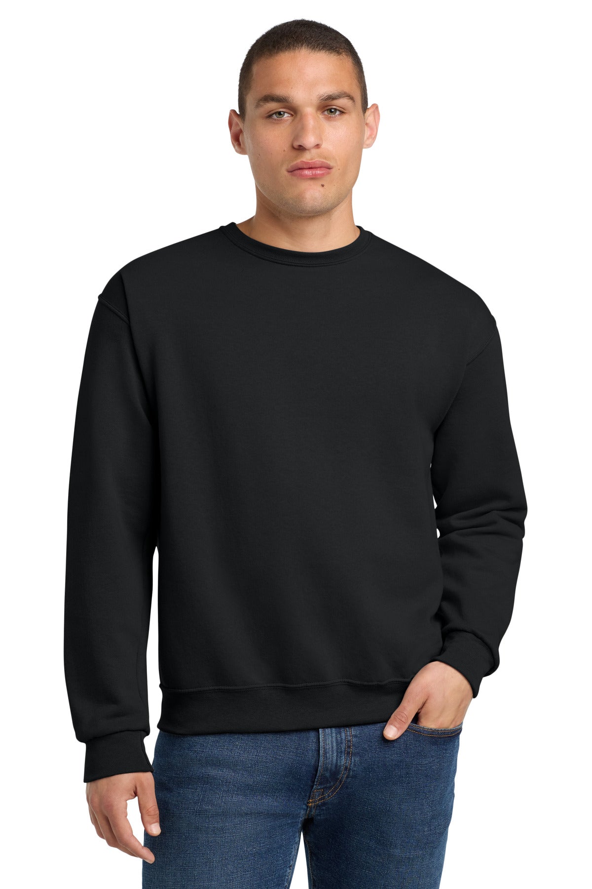 Custom Embroidery or DTF Print - Jerzees ®  - NuBlend ®  Crewneck Sweatshirt.  562M