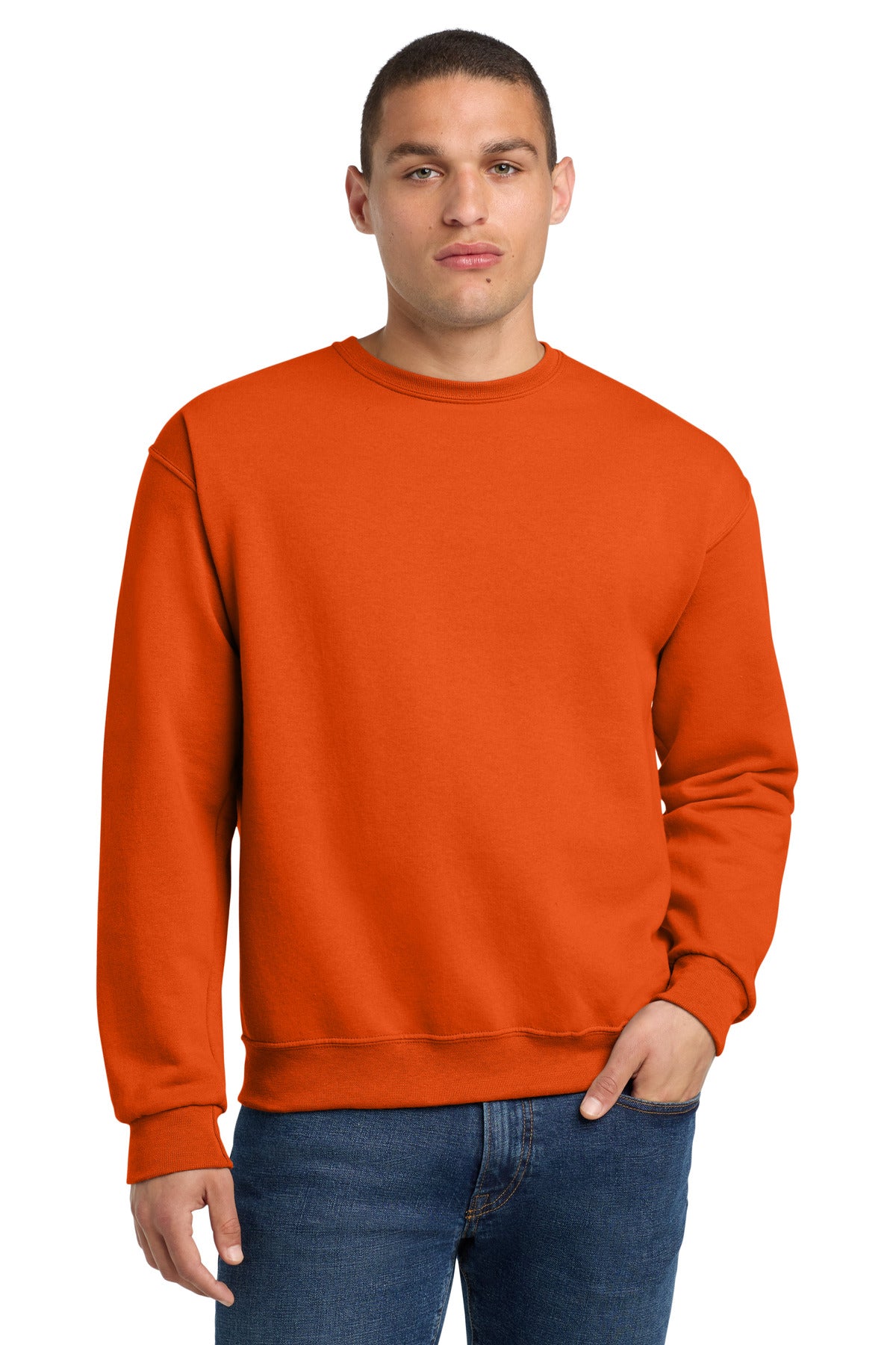 Custom Embroidery or DTF Print - Jerzees ®  - NuBlend ®  Crewneck Sweatshirt.  562M