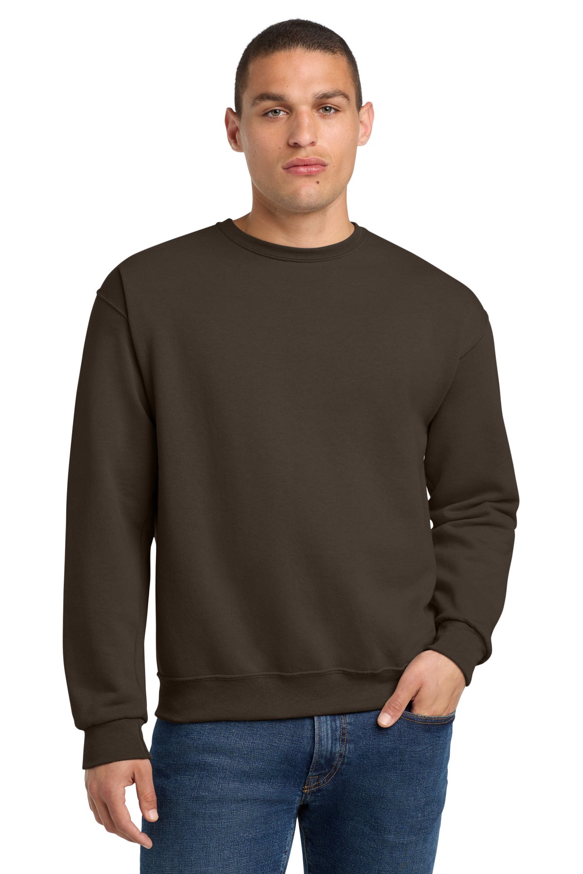 Custom Embroidery or DTF Print - Jerzees ®  - NuBlend ®  Crewneck Sweatshirt.  562M