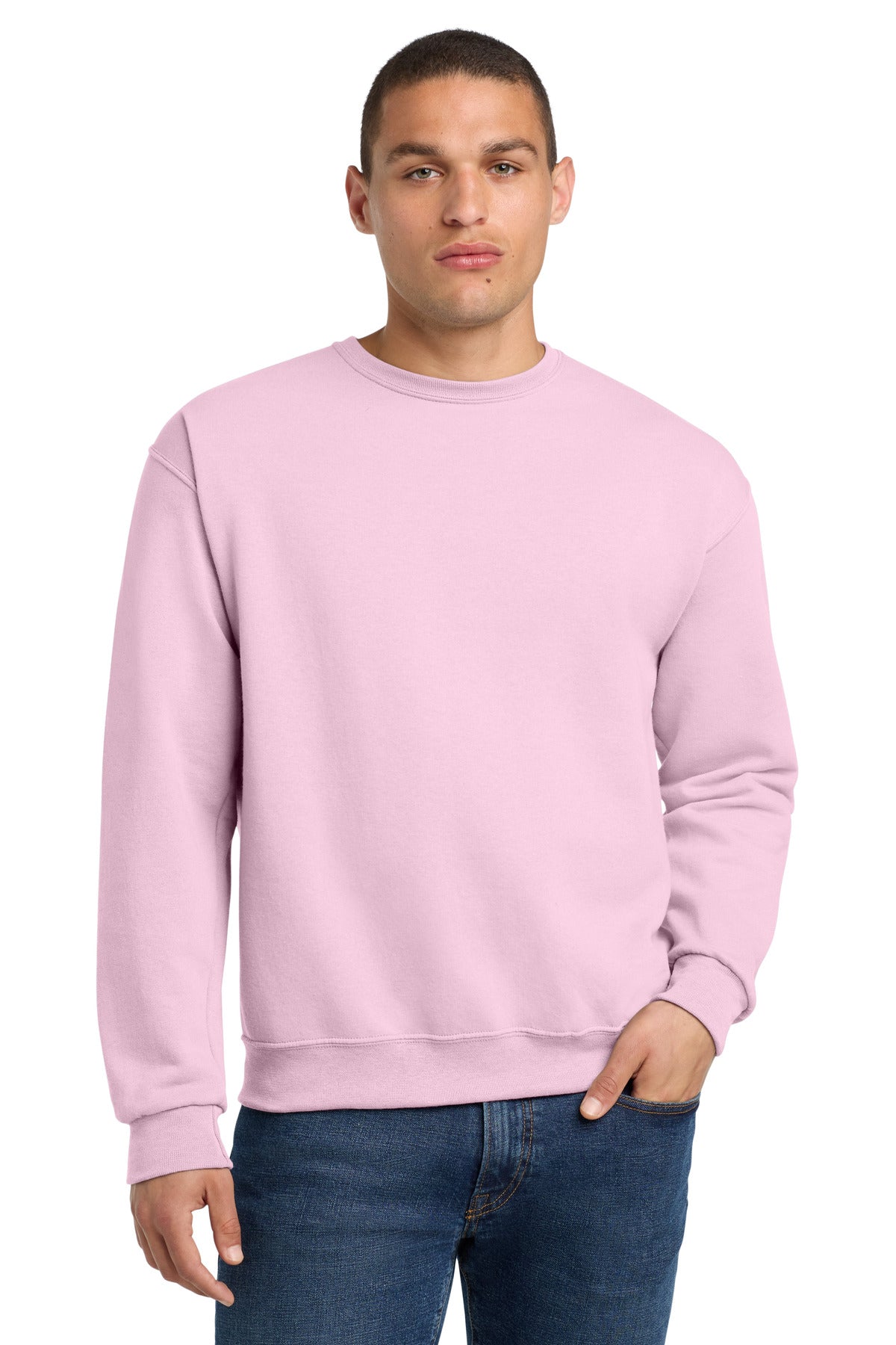 Custom Embroidery or DTF Print - Jerzees ®  - NuBlend ®  Crewneck Sweatshirt.  562M