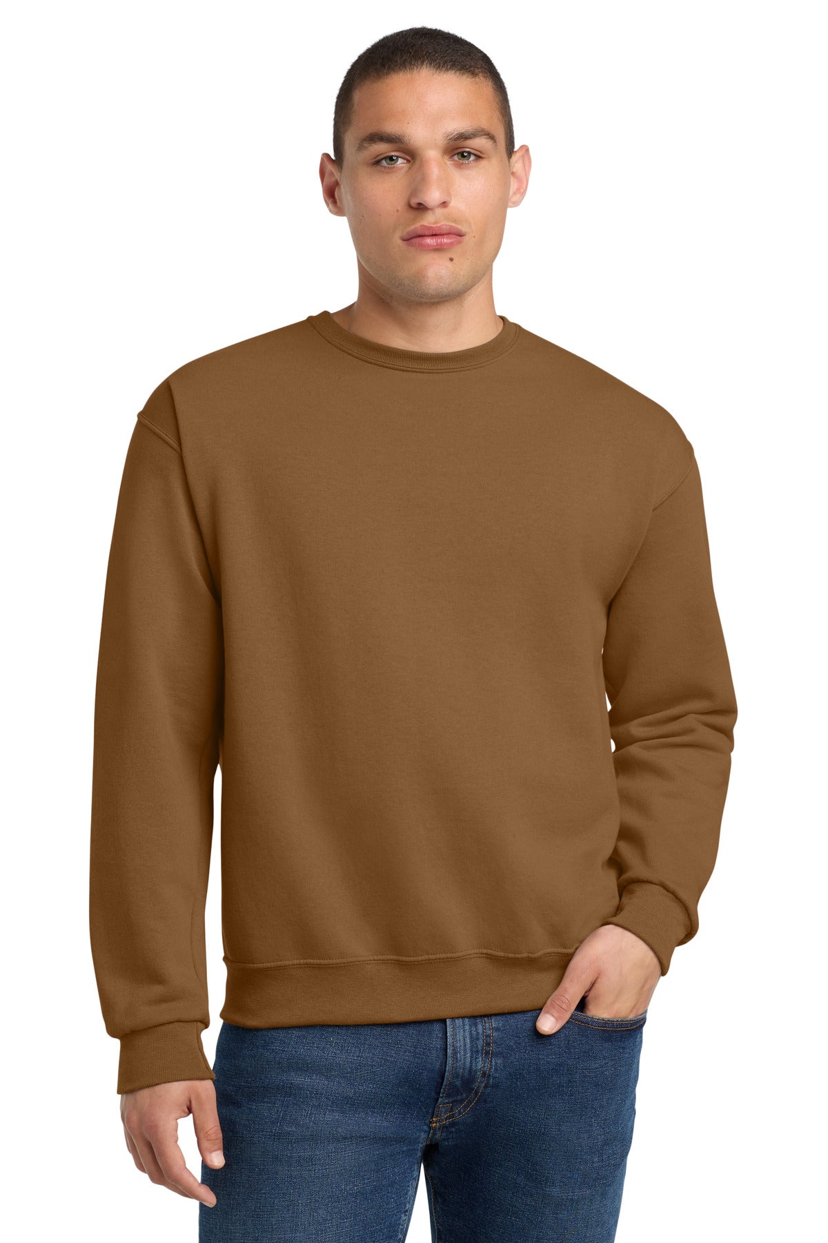 Custom Embroidery or DTF Print - Jerzees ®  - NuBlend ®  Crewneck Sweatshirt.  562M