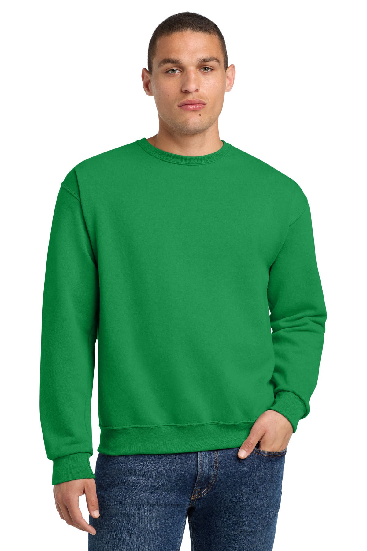 Custom Embroidery or DTF Print - Jerzees ®  - NuBlend ®  Crewneck Sweatshirt.  562M