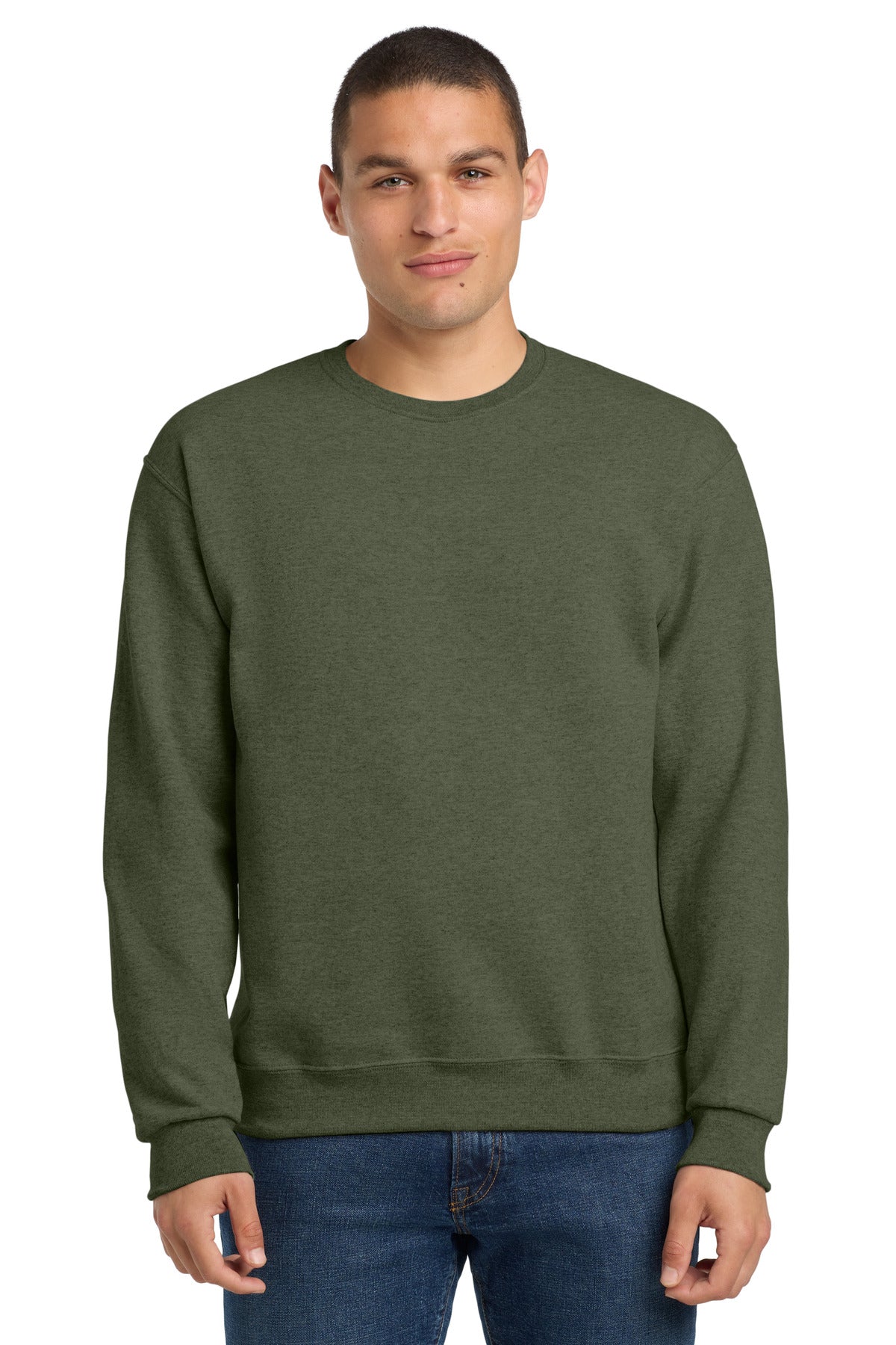 Custom Embroidery or DTF Print - Jerzees ®  - NuBlend ®  Crewneck Sweatshirt.  562M