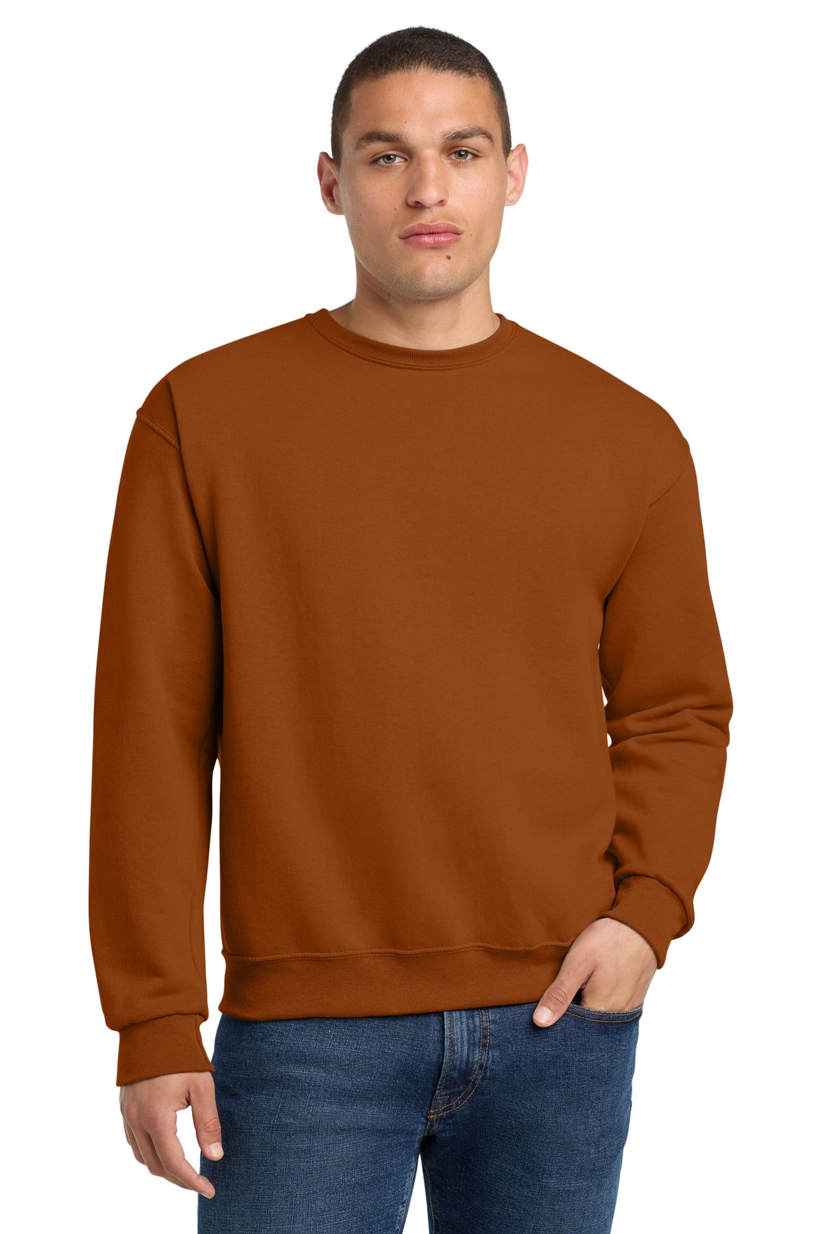 Custom Embroidery or DTF Print - Jerzees ®  - NuBlend ®  Crewneck Sweatshirt.  562M
