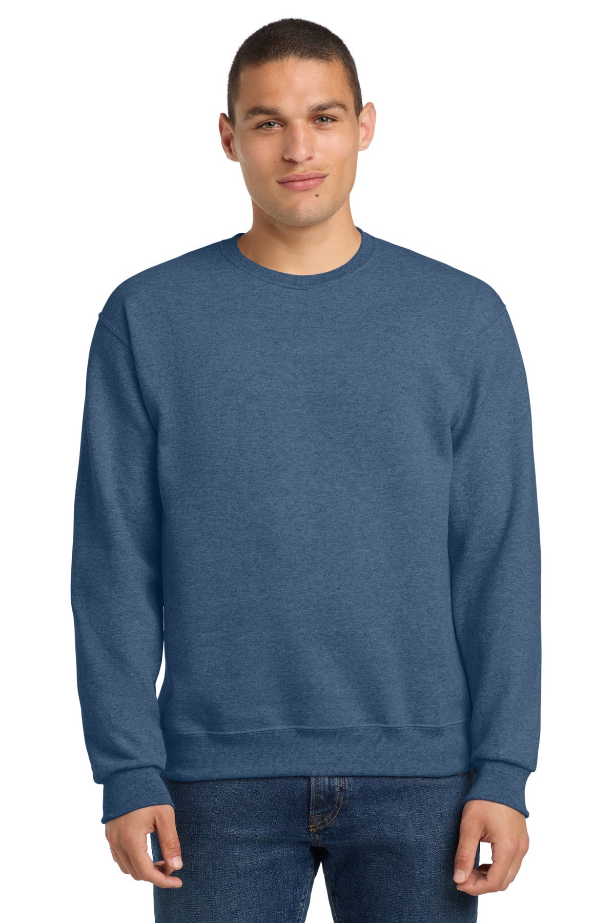 Custom Embroidery or DTF Print - Jerzees ®  - NuBlend ®  Crewneck Sweatshirt.  562M