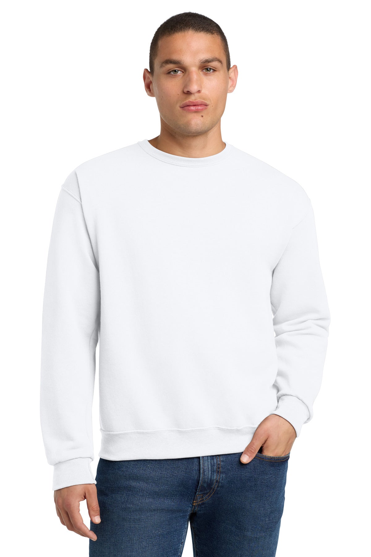 Custom Embroidery or DTF Print - Jerzees ®  - NuBlend ®  Crewneck Sweatshirt.  562M