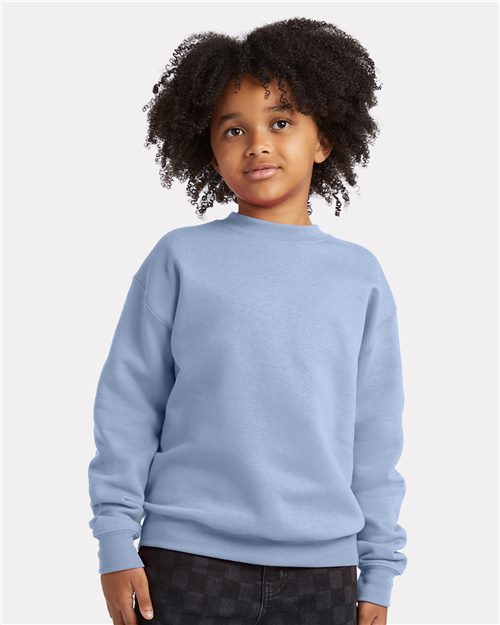 Custom Embroidered - Hanes - Ecosmart® Youth Crewneck Sweatshirt - P360