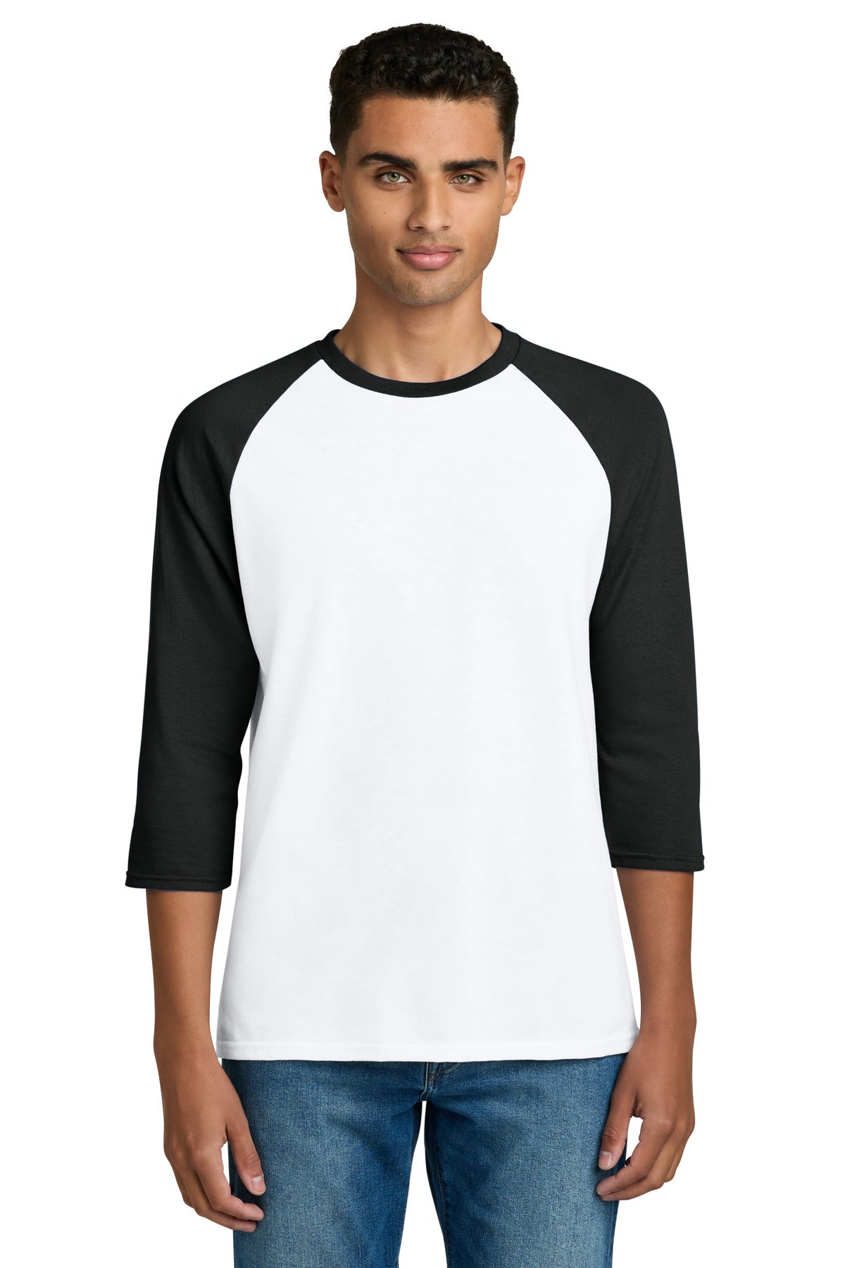 Custom Embroidered or DTF Printed - Gildan ®  Heavy Cotton ™  3/4-Sleeve Raglan T-Shirt. 5700