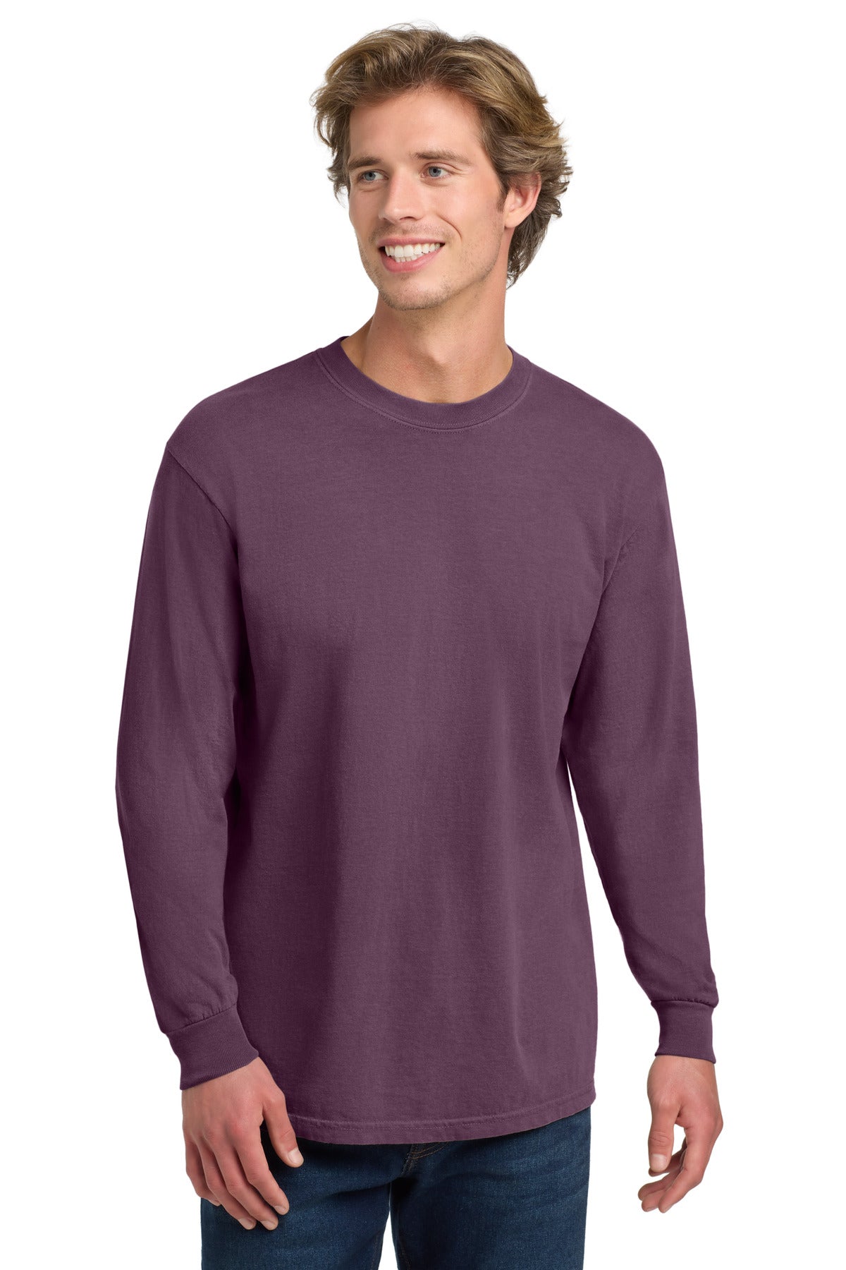 Custom Embroidery or DTF Print - COMFORT COLORS  ®  Heavyweight Ring Spun Long Sleeve Tee. 6014