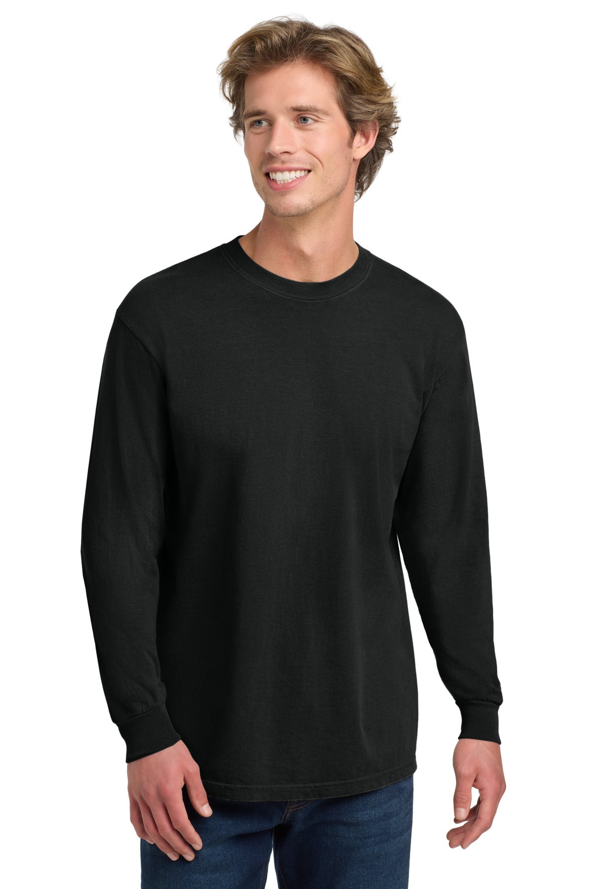 Custom Embroidery or DTF Print - COMFORT COLORS  ®  Heavyweight Ring Spun Long Sleeve Tee. 6014