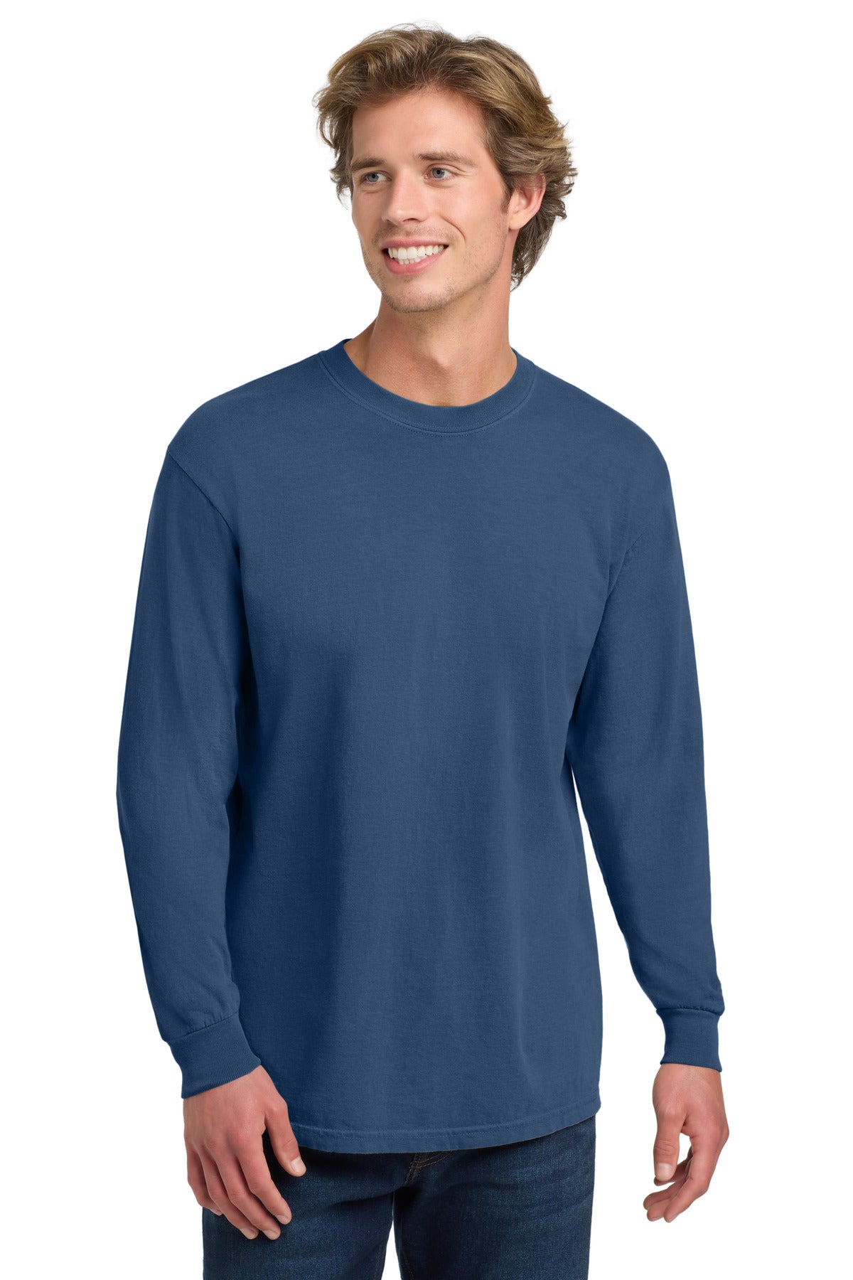 Custom Embroidery or DTF Print - COMFORT COLORS  ®  Heavyweight Ring Spun Long Sleeve Tee. 6014