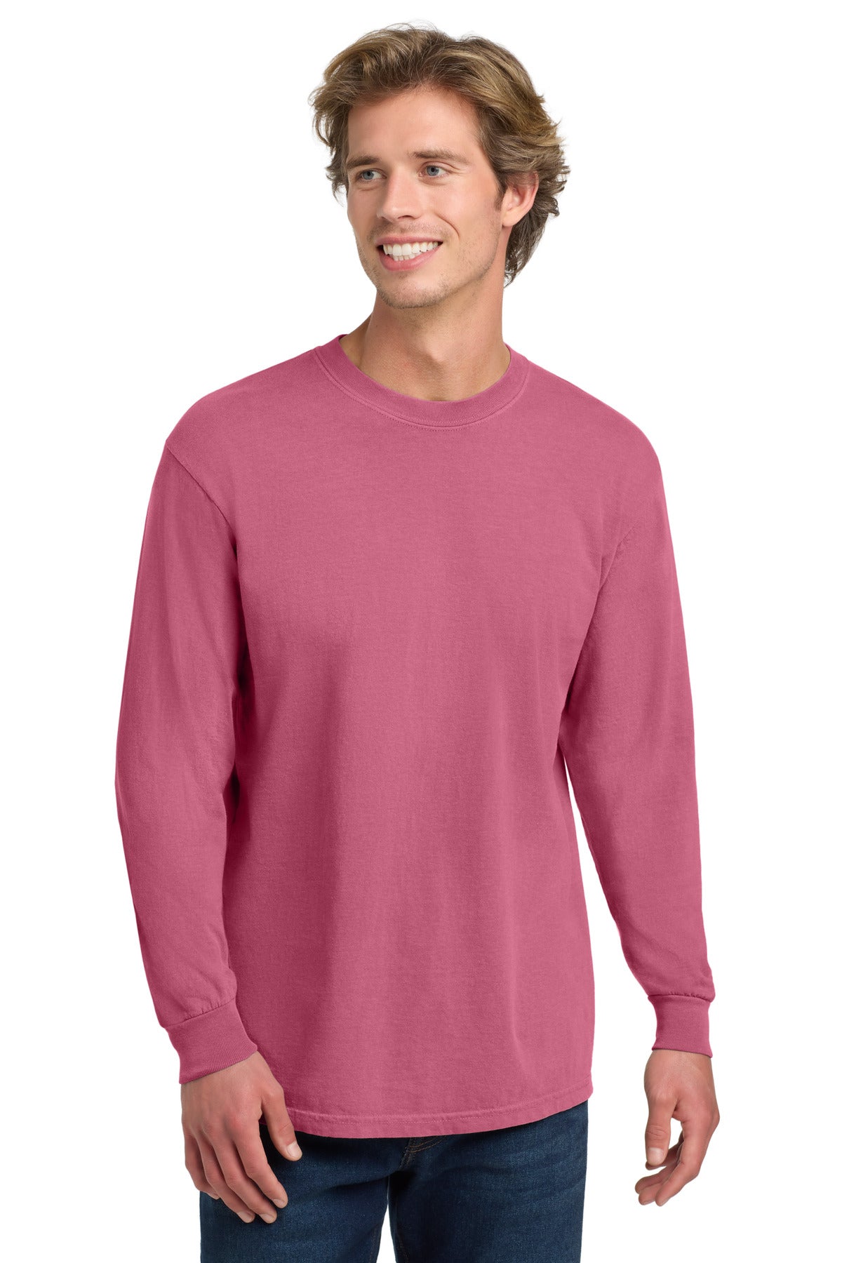 Custom Embroidery or DTF Print - COMFORT COLORS  ®  Heavyweight Ring Spun Long Sleeve Tee. 6014