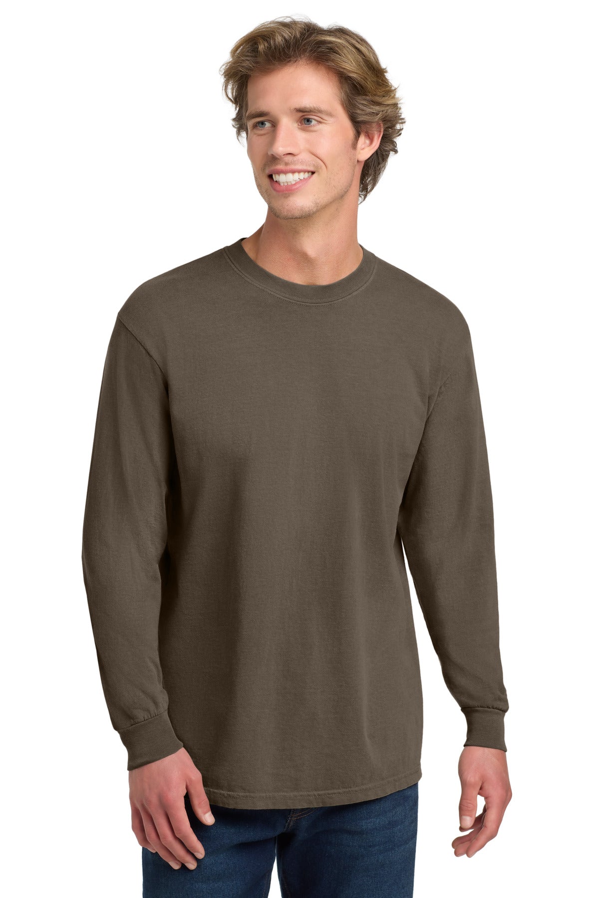 Custom Embroidery or DTF Print - COMFORT COLORS  ®  Heavyweight Ring Spun Long Sleeve Tee. 6014