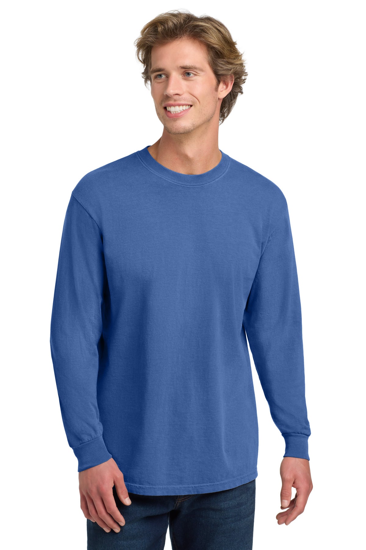Custom Embroidery or DTF Print - COMFORT COLORS  ®  Heavyweight Ring Spun Long Sleeve Tee. 6014