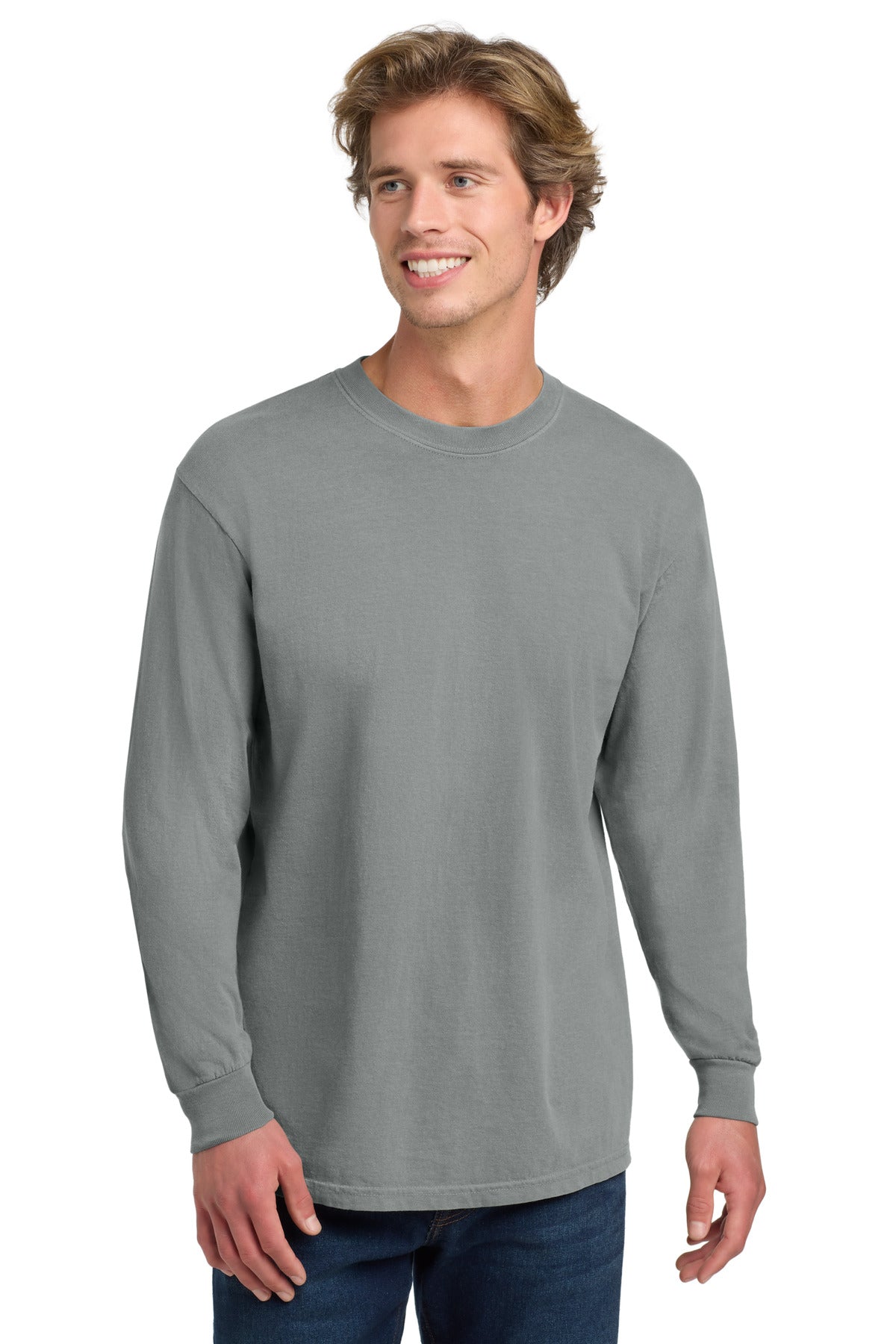 Custom Embroidery or DTF Print - COMFORT COLORS  ®  Heavyweight Ring Spun Long Sleeve Tee. 6014