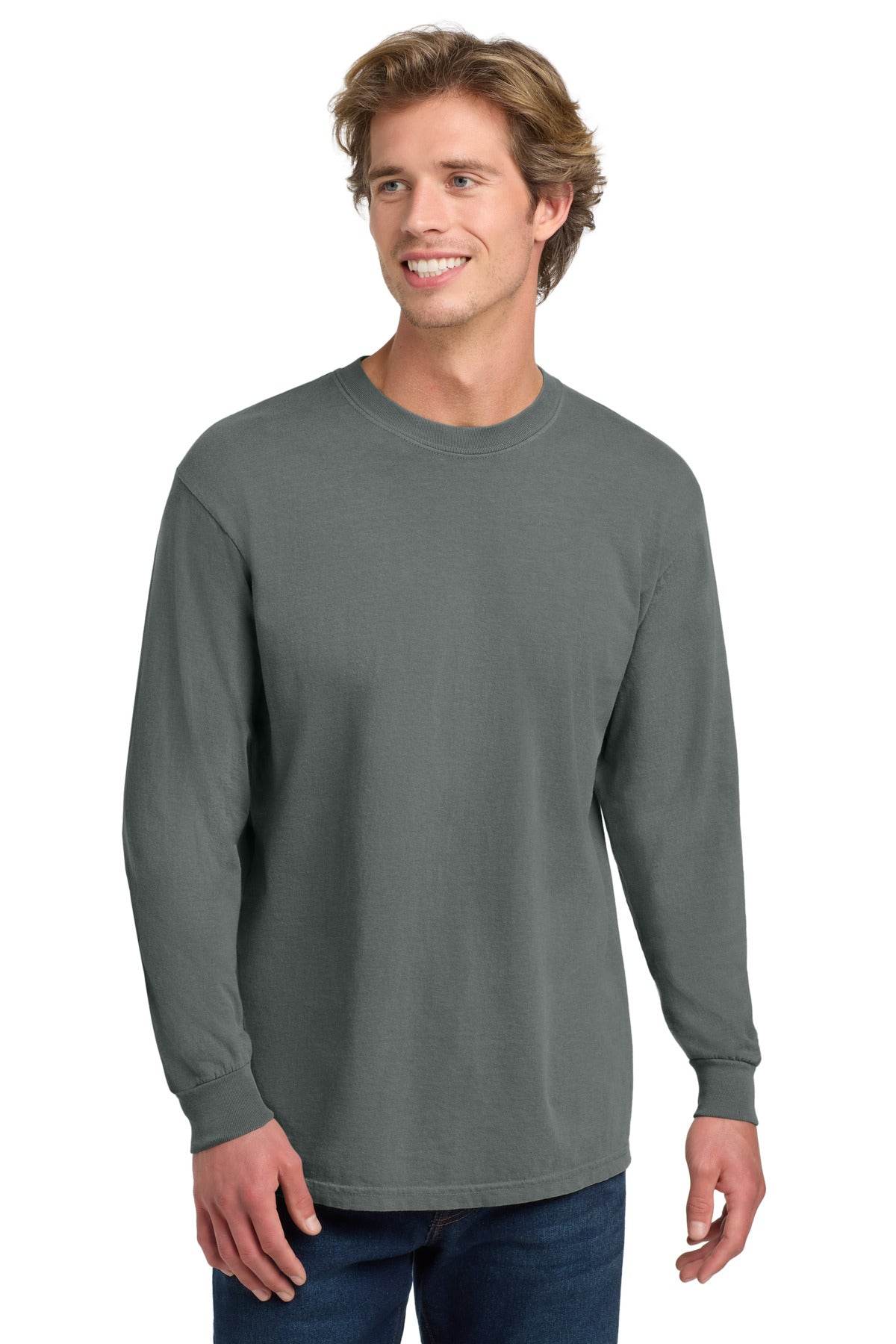 Custom Embroidery or DTF Print - COMFORT COLORS  ®  Heavyweight Ring Spun Long Sleeve Tee. 6014