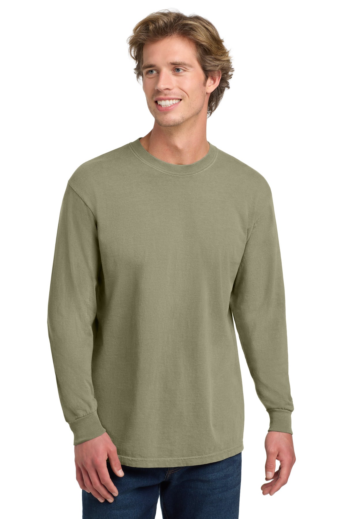 Custom Embroidery or DTF Print - COMFORT COLORS  ®  Heavyweight Ring Spun Long Sleeve Tee. 6014