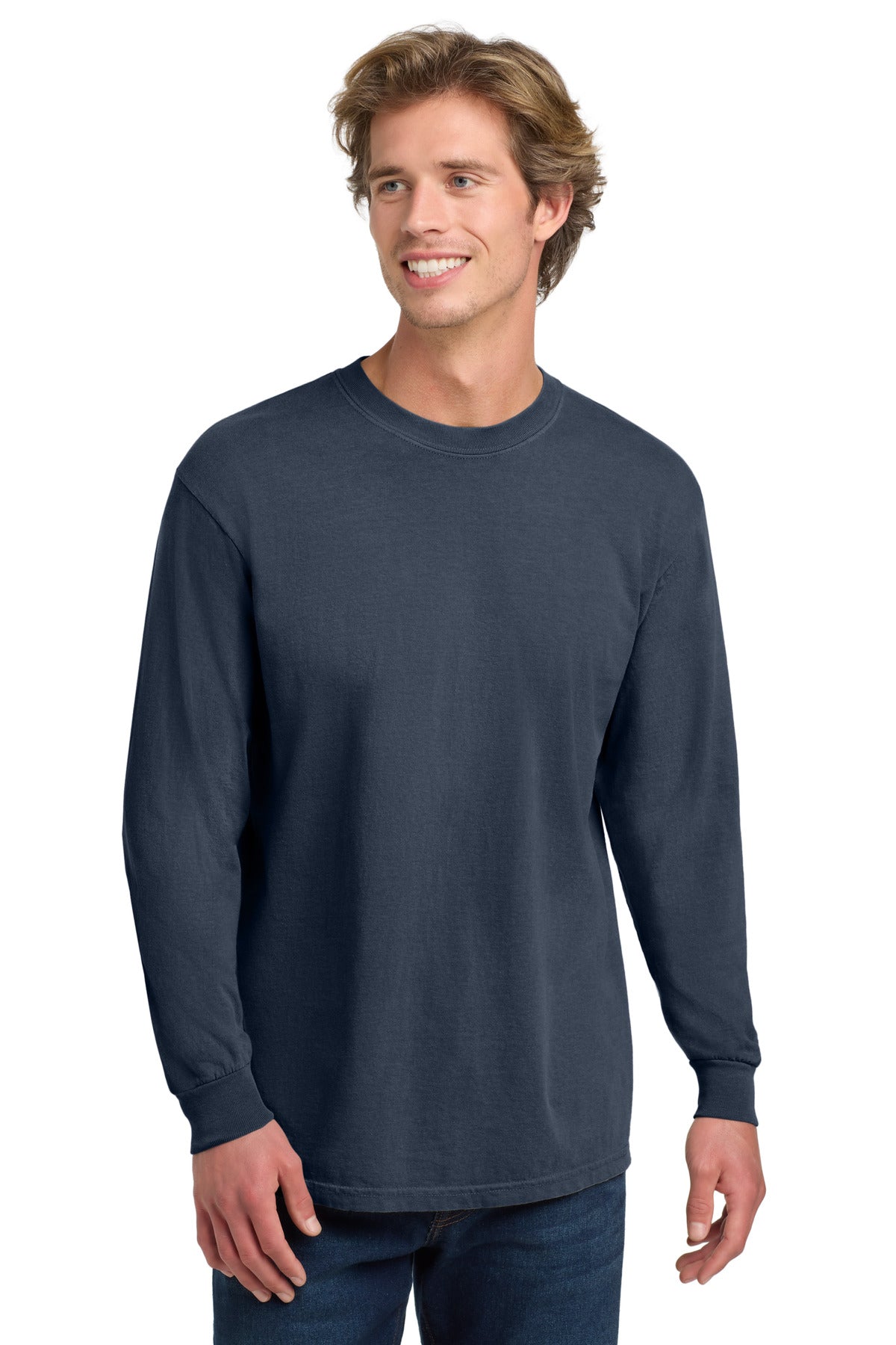 Custom Embroidery or DTF Print - COMFORT COLORS  ®  Heavyweight Ring Spun Long Sleeve Tee. 6014