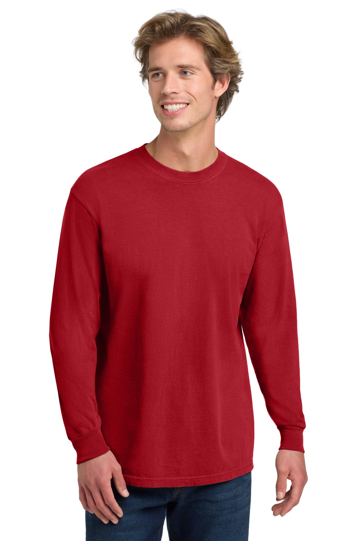 Custom Embroidery or DTF Print - COMFORT COLORS  ®  Heavyweight Ring Spun Long Sleeve Tee. 6014