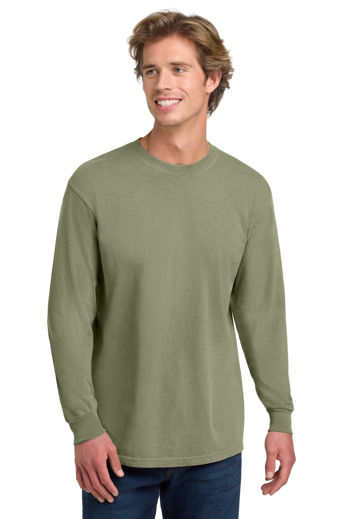 Custom Embroidery or DTF Print - COMFORT COLORS  ®  Heavyweight Ring Spun Long Sleeve Tee. 6014