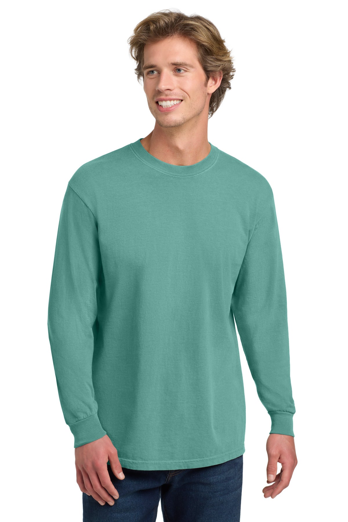 Custom Embroidery or DTF Print - COMFORT COLORS  ®  Heavyweight Ring Spun Long Sleeve Tee. 6014