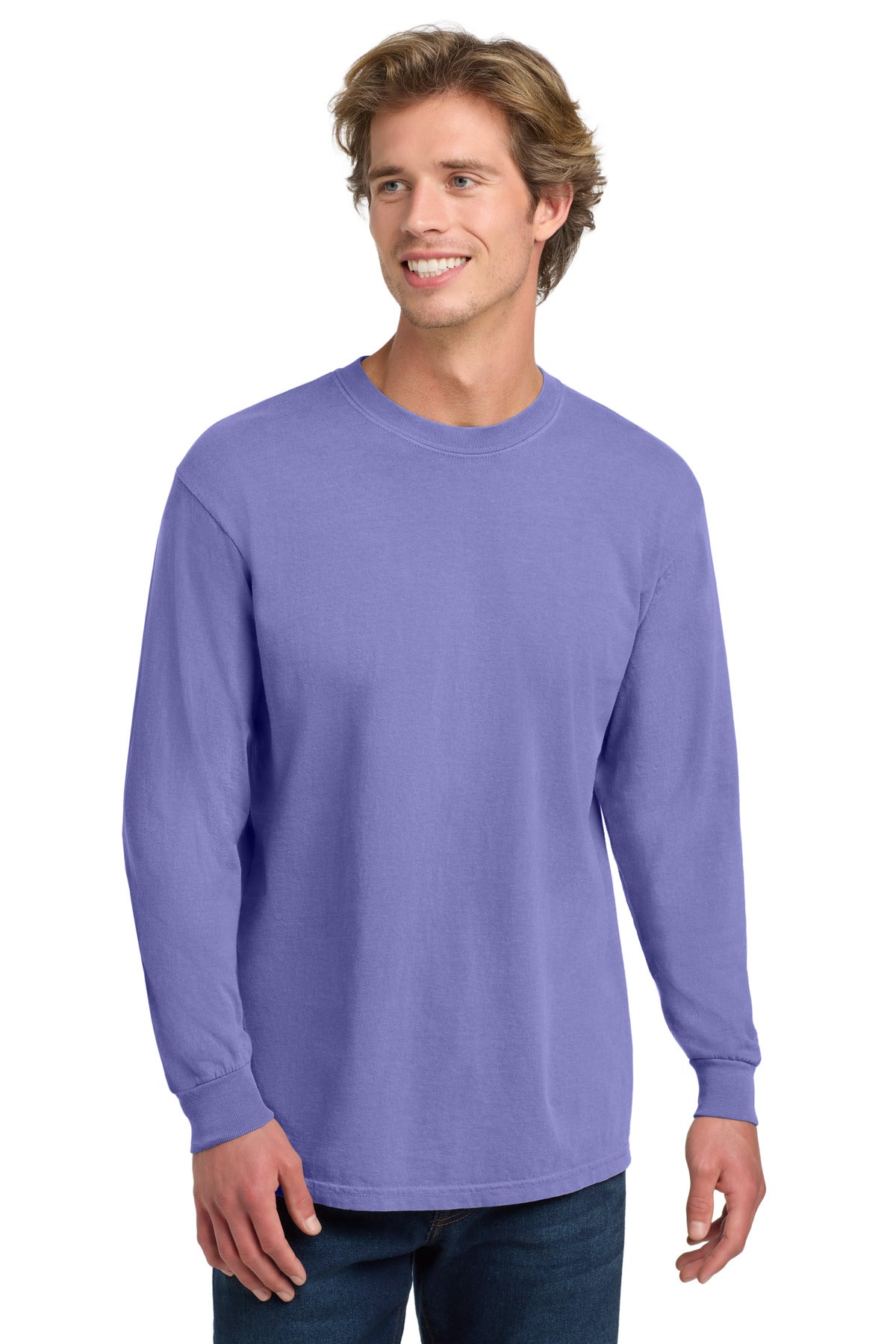Custom Embroidery or DTF Print - COMFORT COLORS  ®  Heavyweight Ring Spun Long Sleeve Tee. 6014