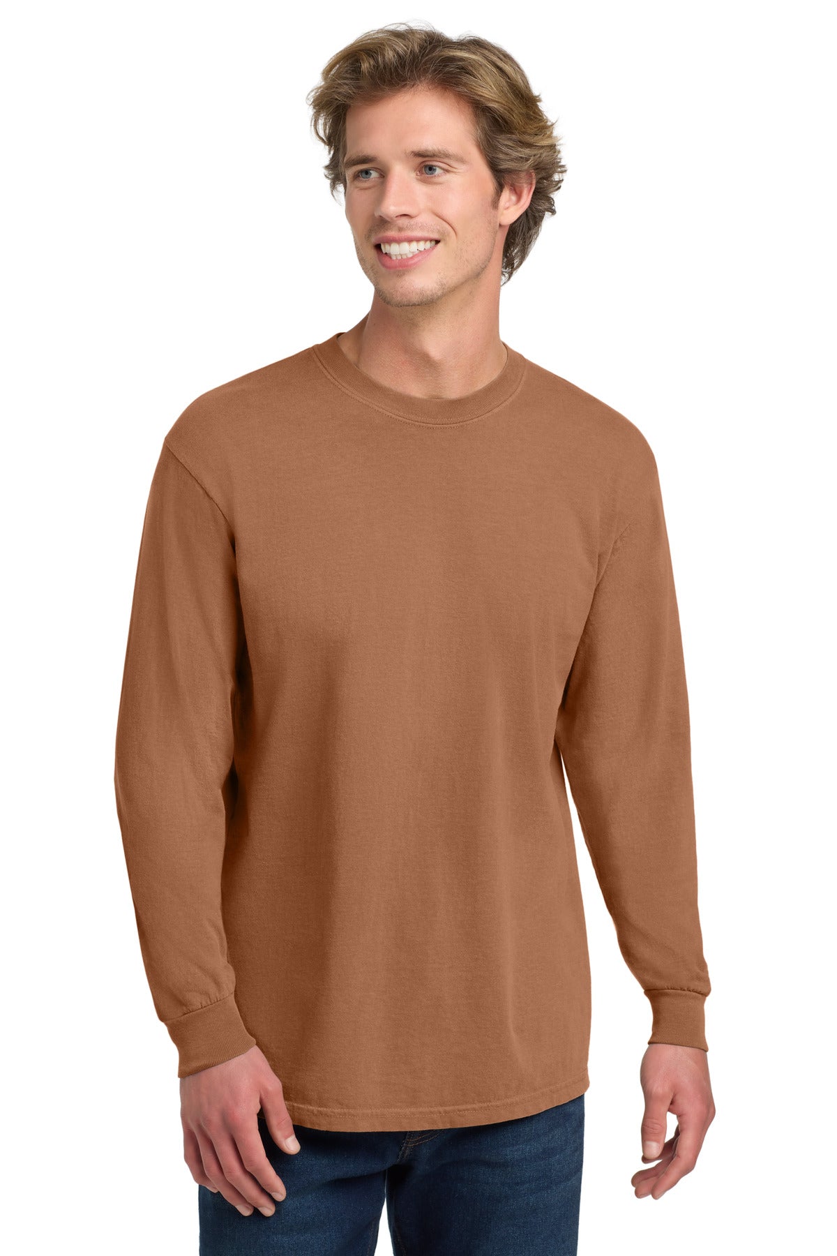 Custom Embroidery or DTF Print - COMFORT COLORS  ®  Heavyweight Ring Spun Long Sleeve Tee. 6014