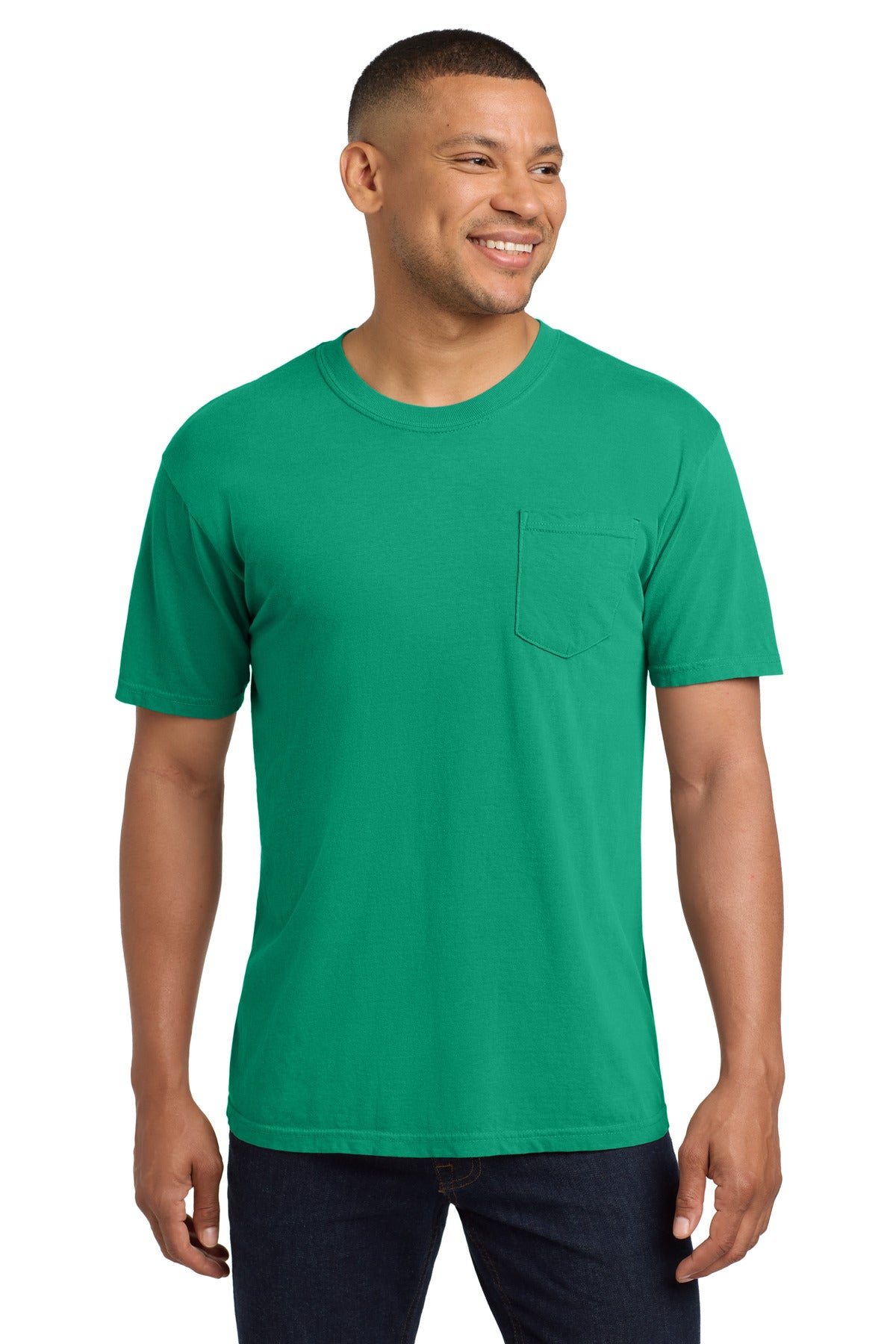 Custom Embroidery or DTF Print - COMFORT COLORS  ®  Heavyweight Ring Spun Pocket Tee. 6030