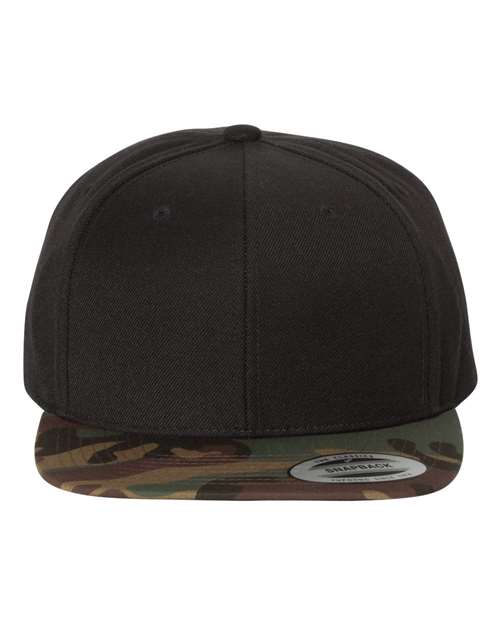 Custom Embroidered - YP Classics - Premium Flat Bill Snapback Cap - 6089M