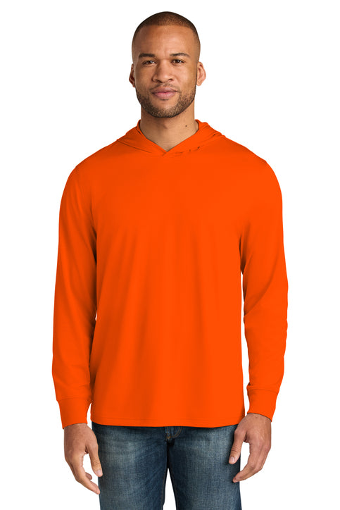 Custom Embroidery or DTF Print - CornerStone ®  Workwear Pro Long Sleeve Hooded Tee CS440LSH