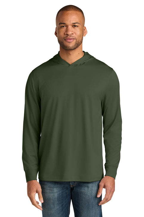 Custom Embroidery or DTF Print - CornerStone ®  Workwear Pro Long Sleeve Hooded Tee CS440LSH
