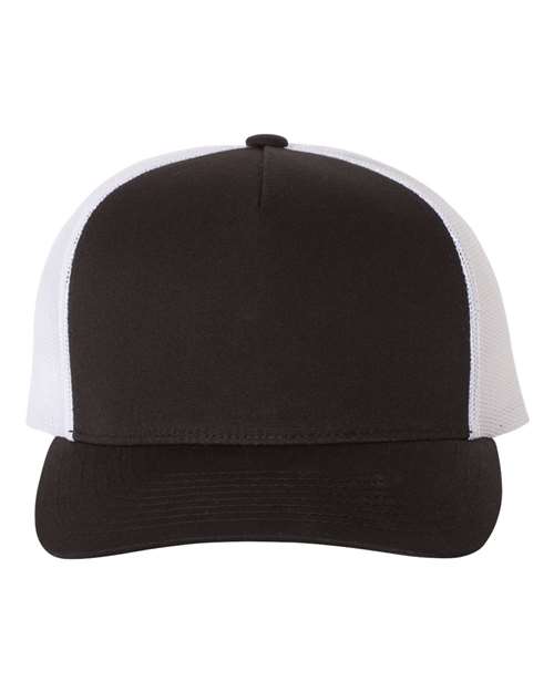 Custom Embroidered - YP Classics - Five-Panel Retro Trucker Cap - 6506
