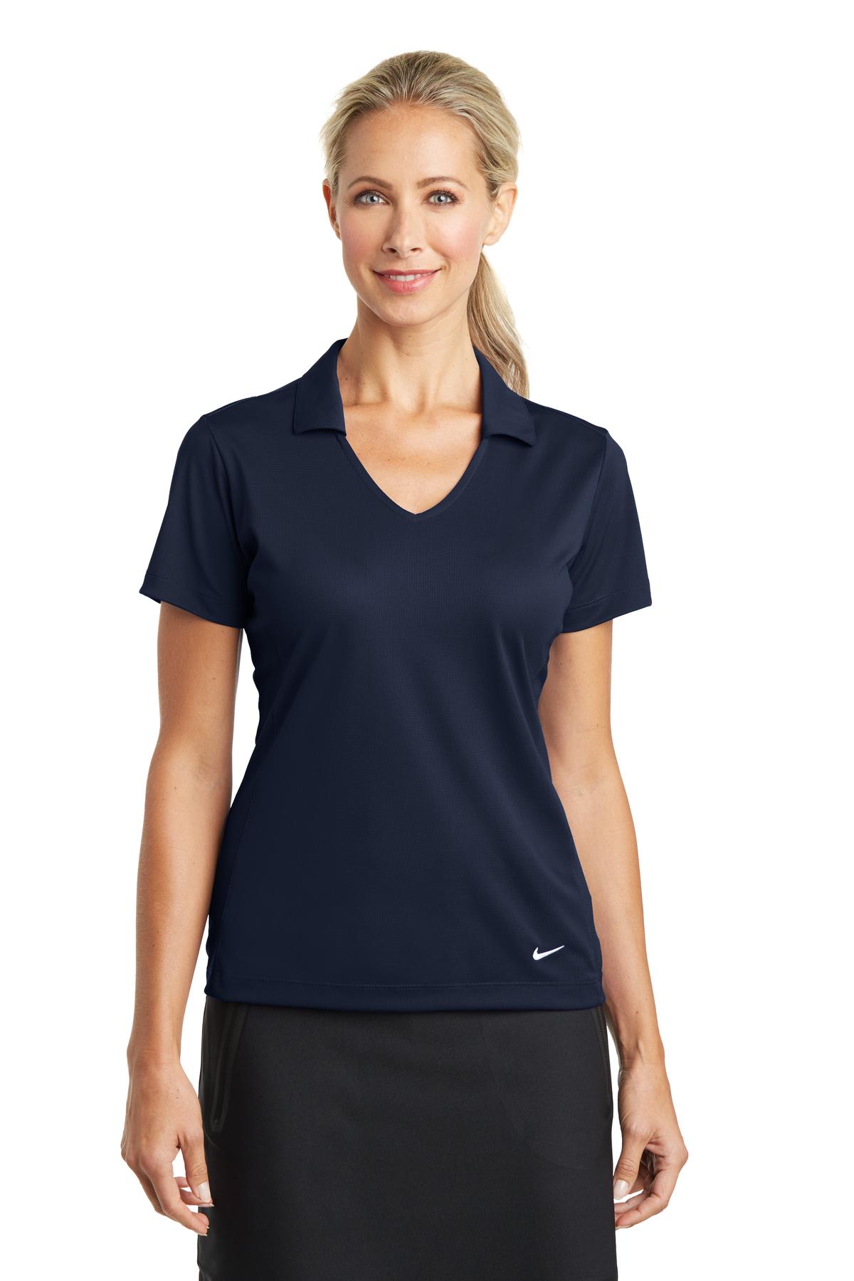 Custom Embroidered - Nike Ladies Dri-FIT Vertical Mesh Polo. 637165