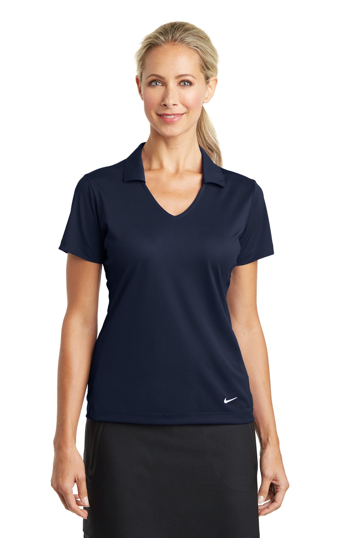 Custom Embroidery or DTF Print - Nike Women's Dri-FIT Vertical Mesh Polo. 637165