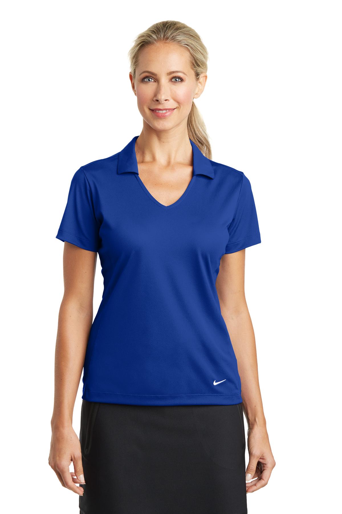 Custom Embroidery or DTF Print - Nike Women's Dri-FIT Vertical Mesh Polo. 637165