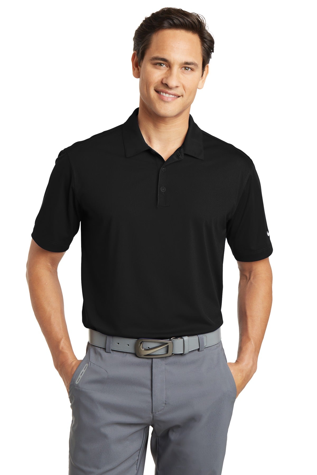 Custom Embroidered - Nike Dri-FIT Vertical Mesh Polo. 637167