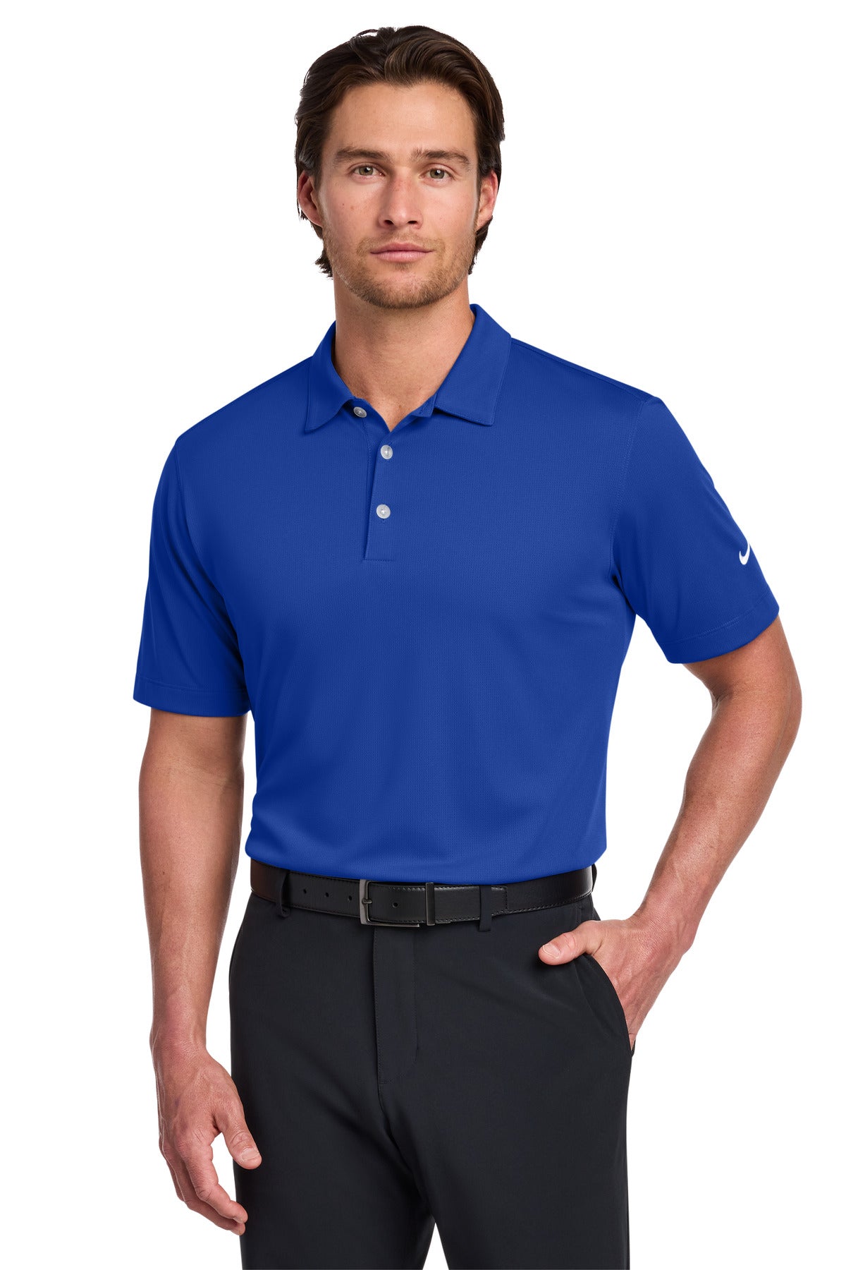 Custom Embroidery or DTF Print - Nike Dri-FIT Vertical Mesh Polo. 637167