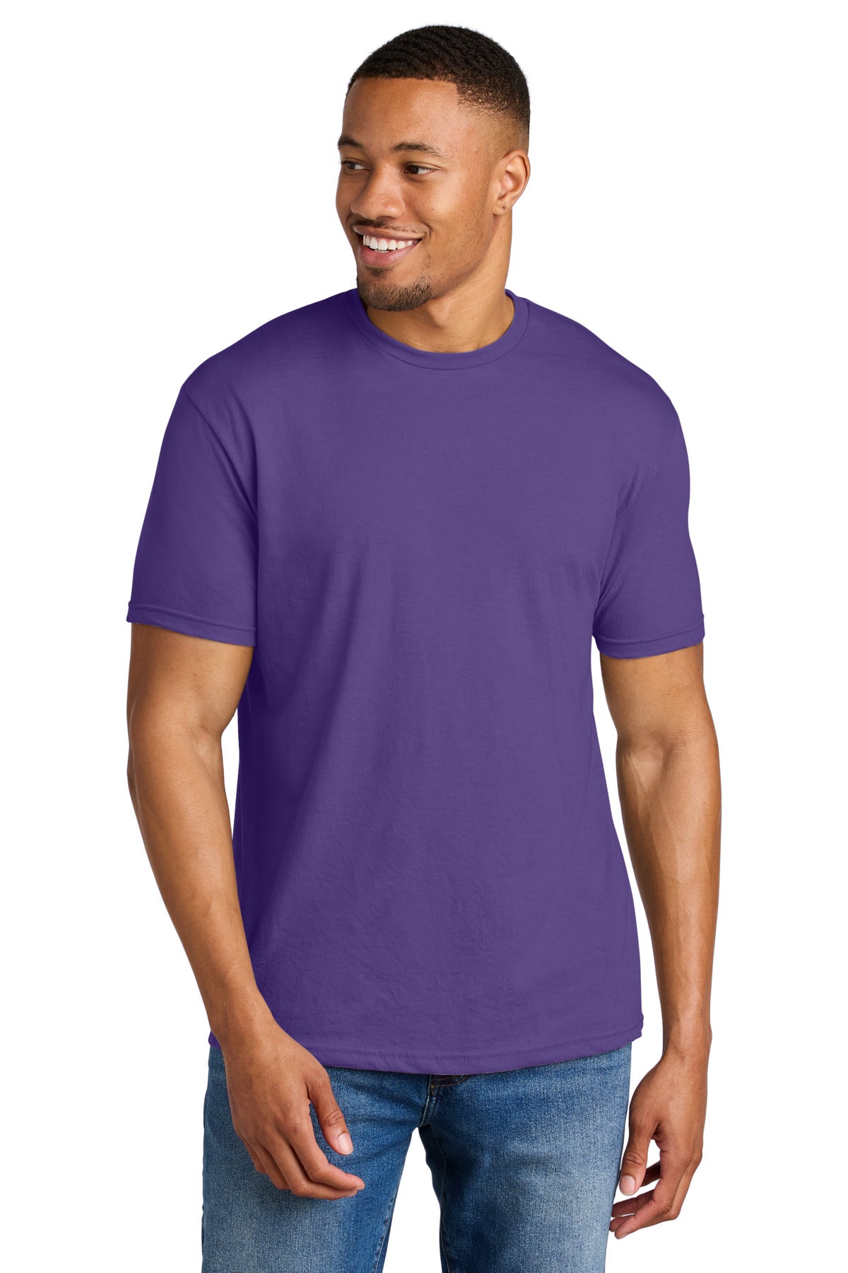 Custom Embroidered or DTF Printed - Gildan ®  Softstyle ®  CVC Tee 64000CVC