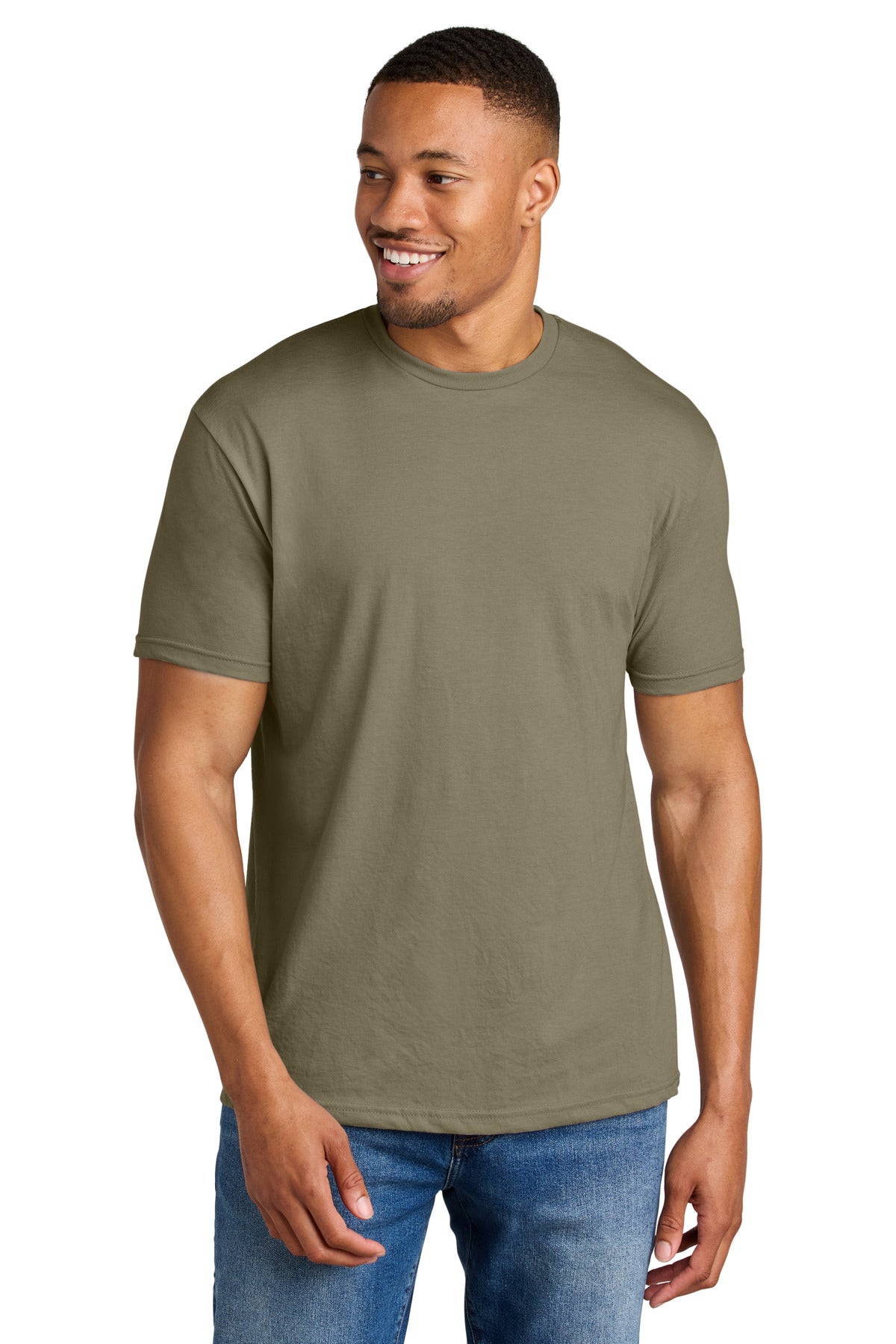 Custom Embroidered or DTF Printed - Gildan ®  Softstyle ®  CVC Tee 64000CVC